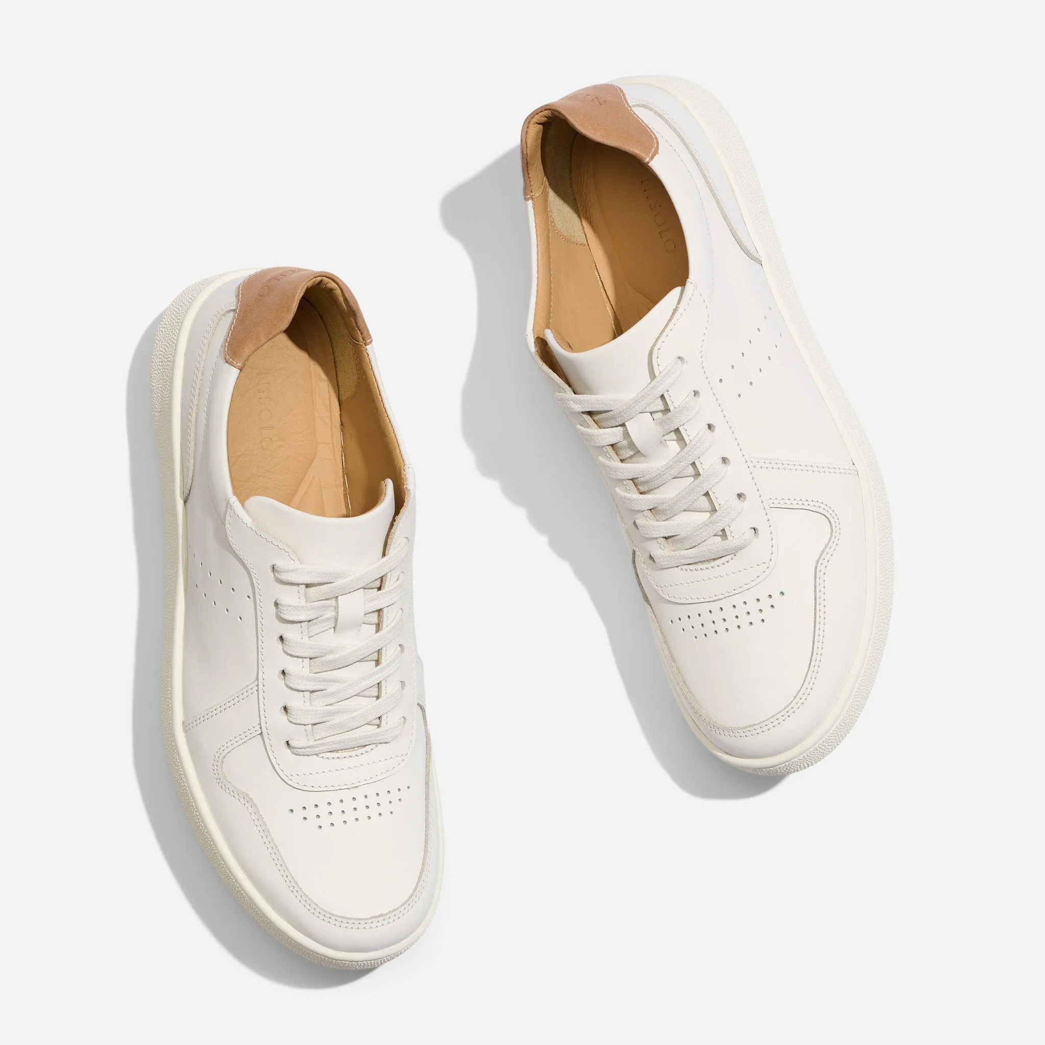 Bria Go-To Court Sneaker White -NISOLO