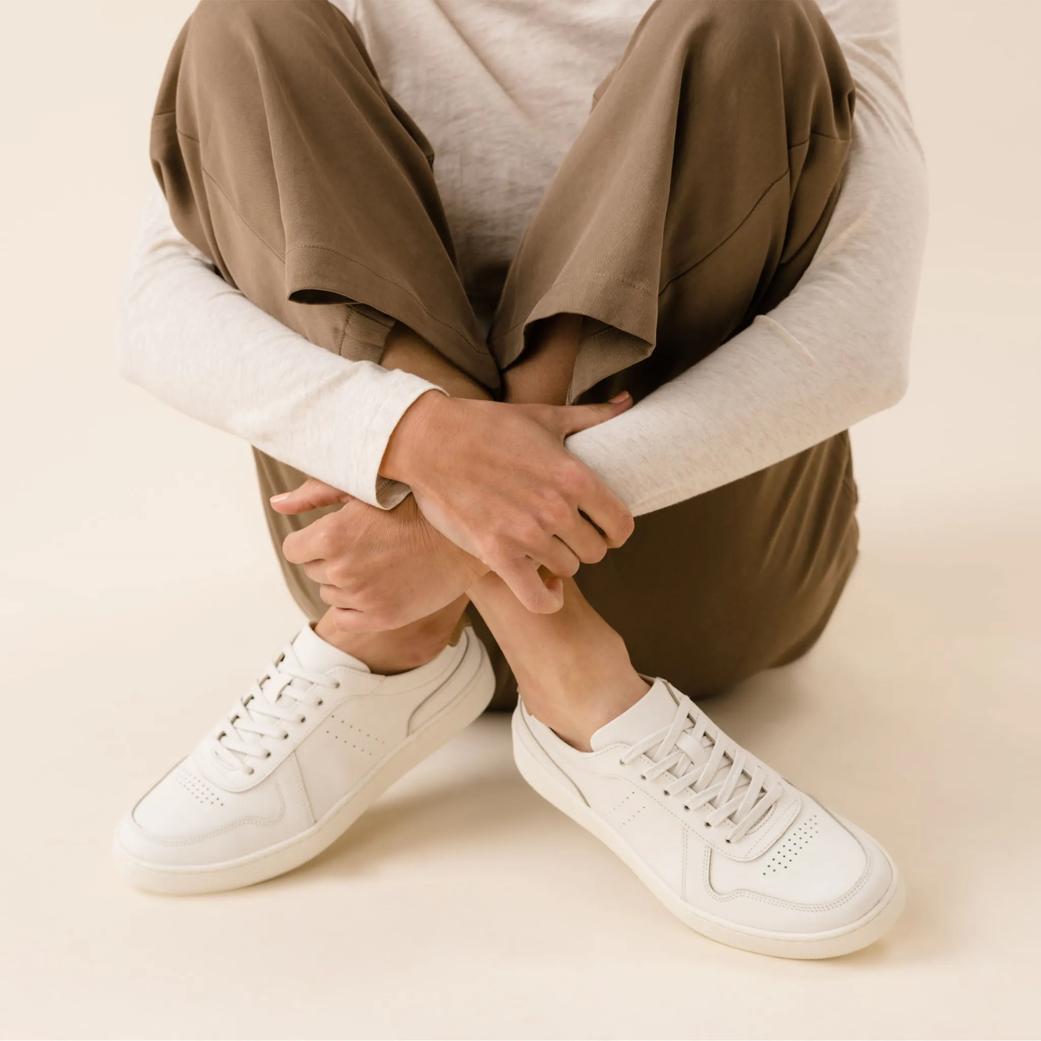 Bria Go-To Court Sneaker White -NISOLO