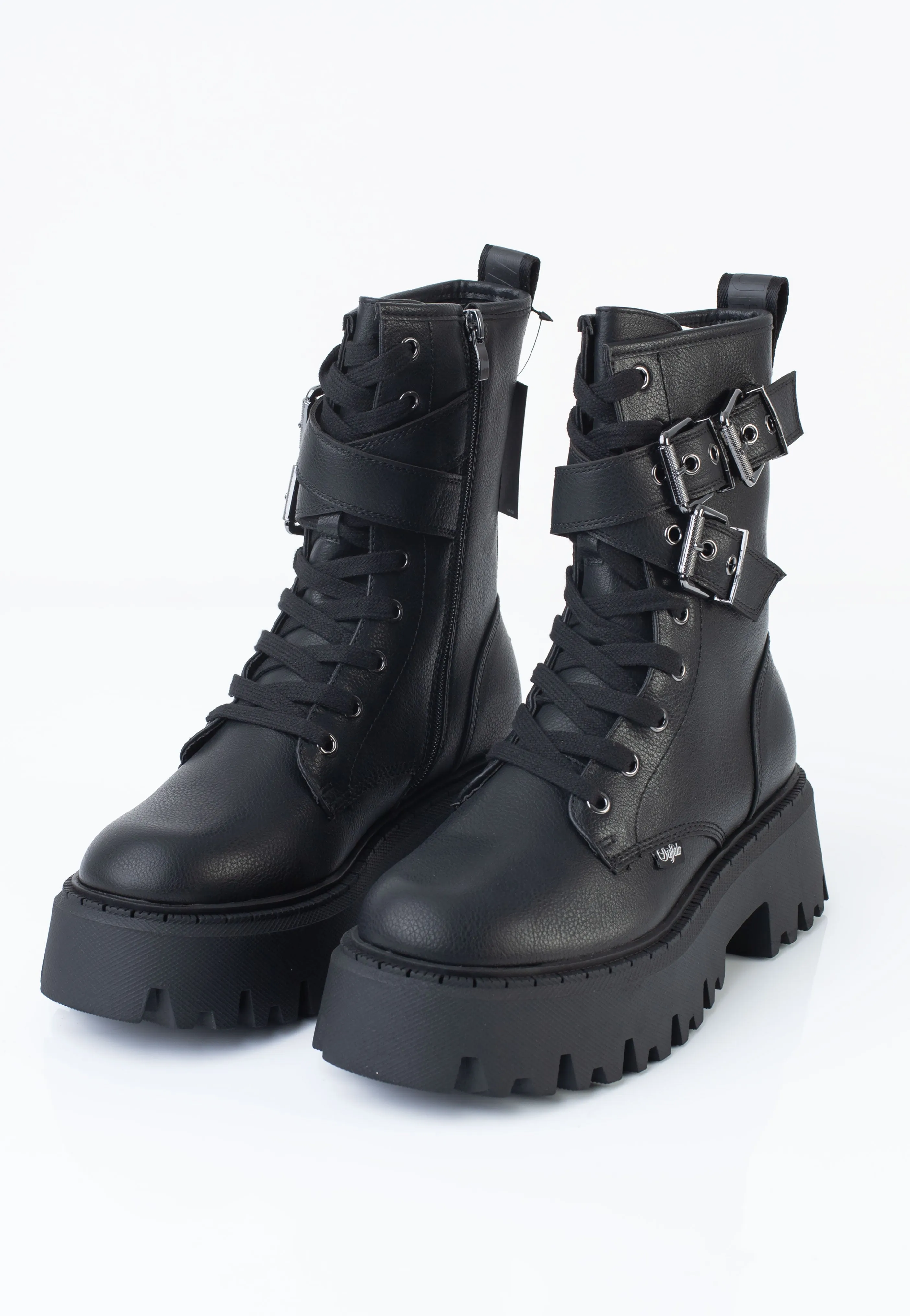 Buffalo - Aspen Biker Vegan Nappa Black - Girl Shoes