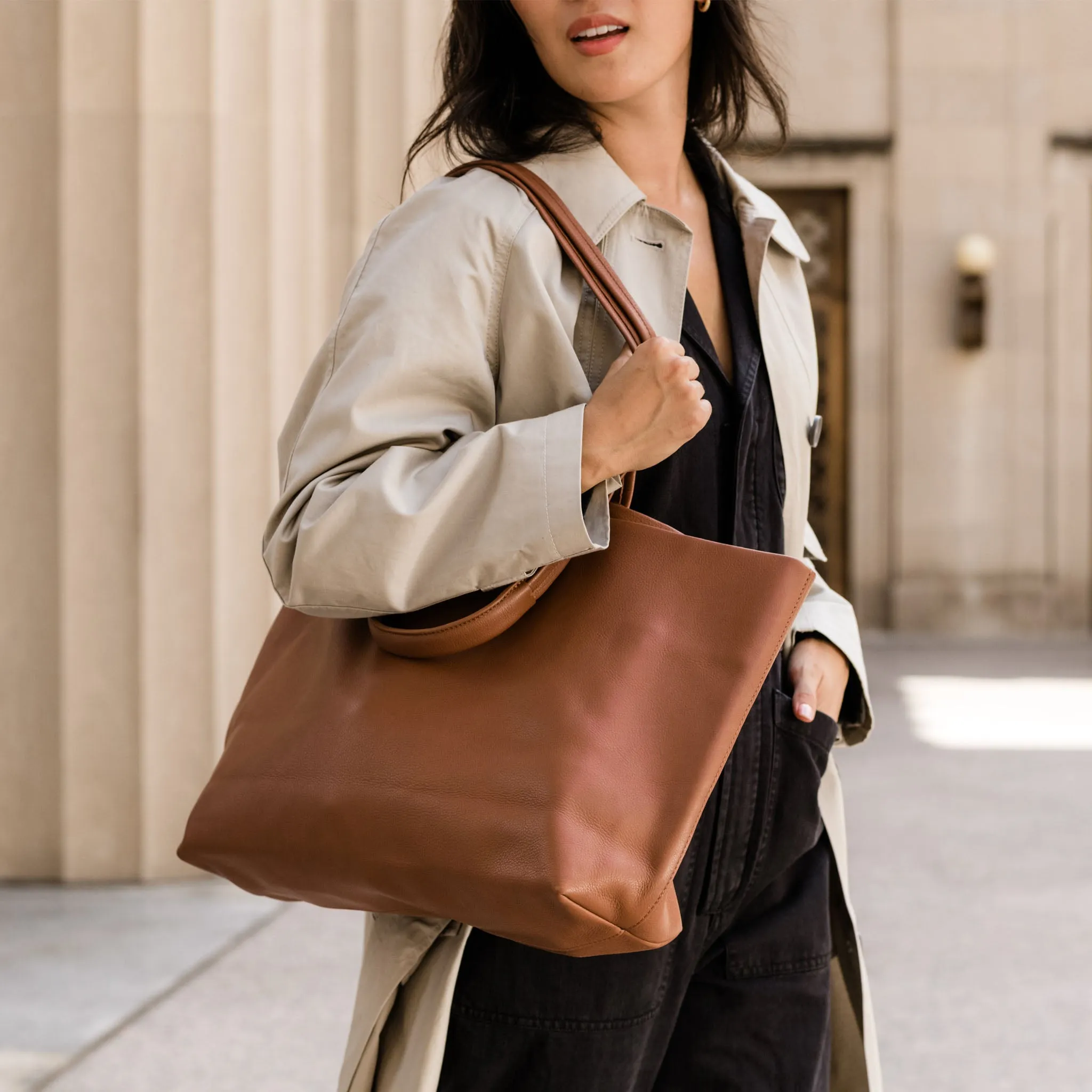 Camila Everyday Tote Caramel -NISOLO