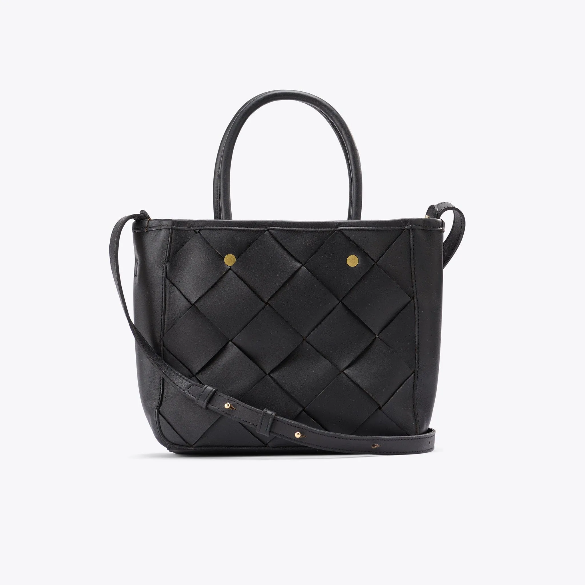Carry-All Handwoven Satchel Black -NISOLO