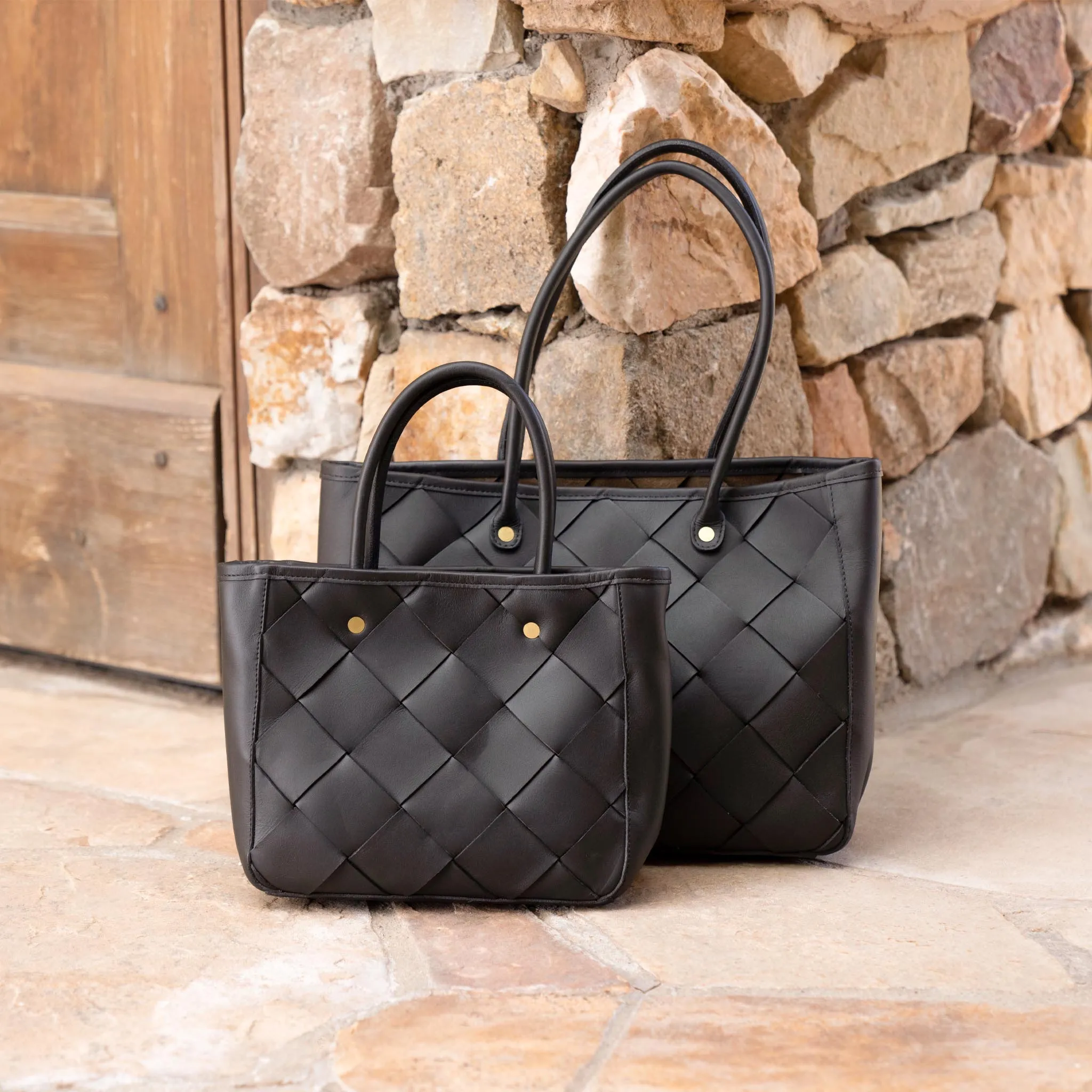 Carry-All Handwoven Satchel Black -NISOLO