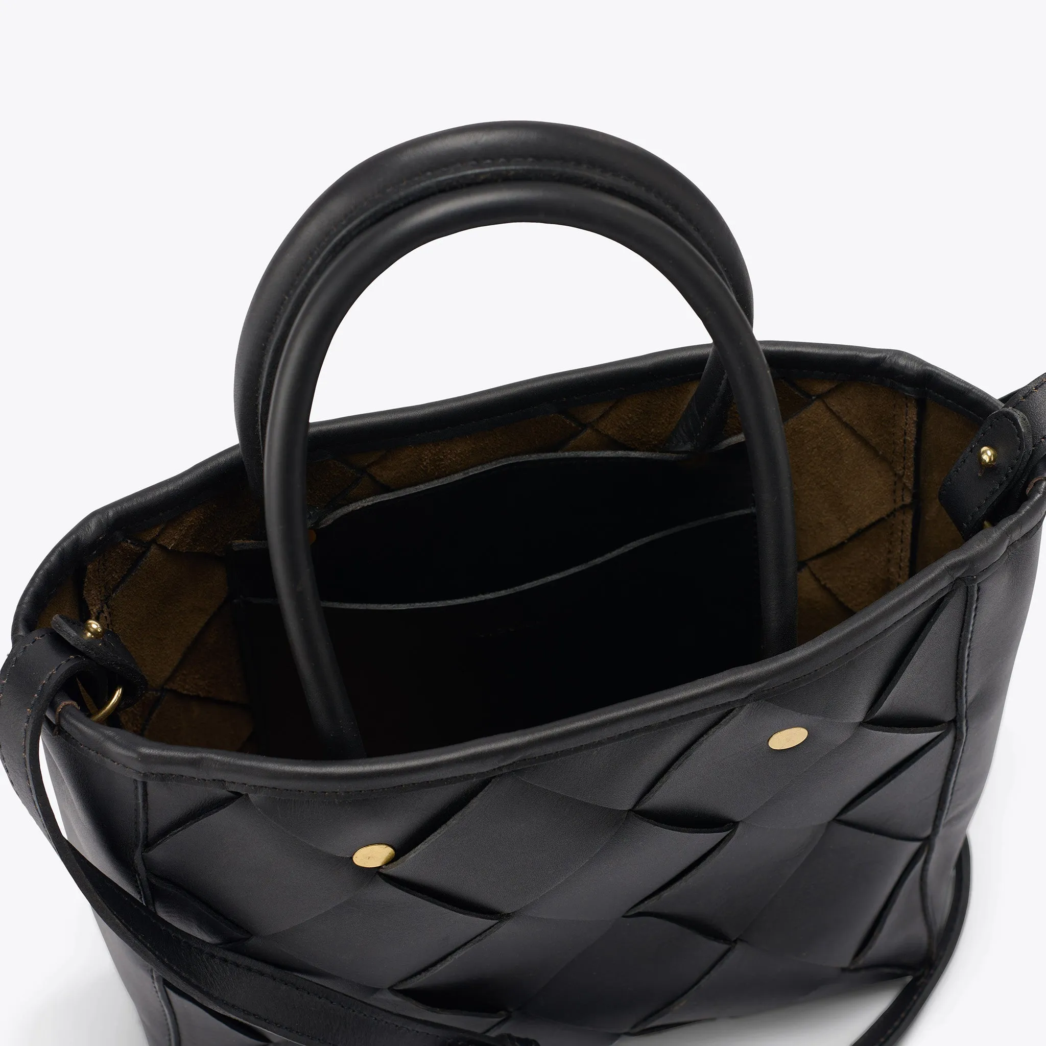 Carry-All Handwoven Satchel Black -NISOLO