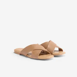 Catalina Slide Sandal Almond -NISOLO