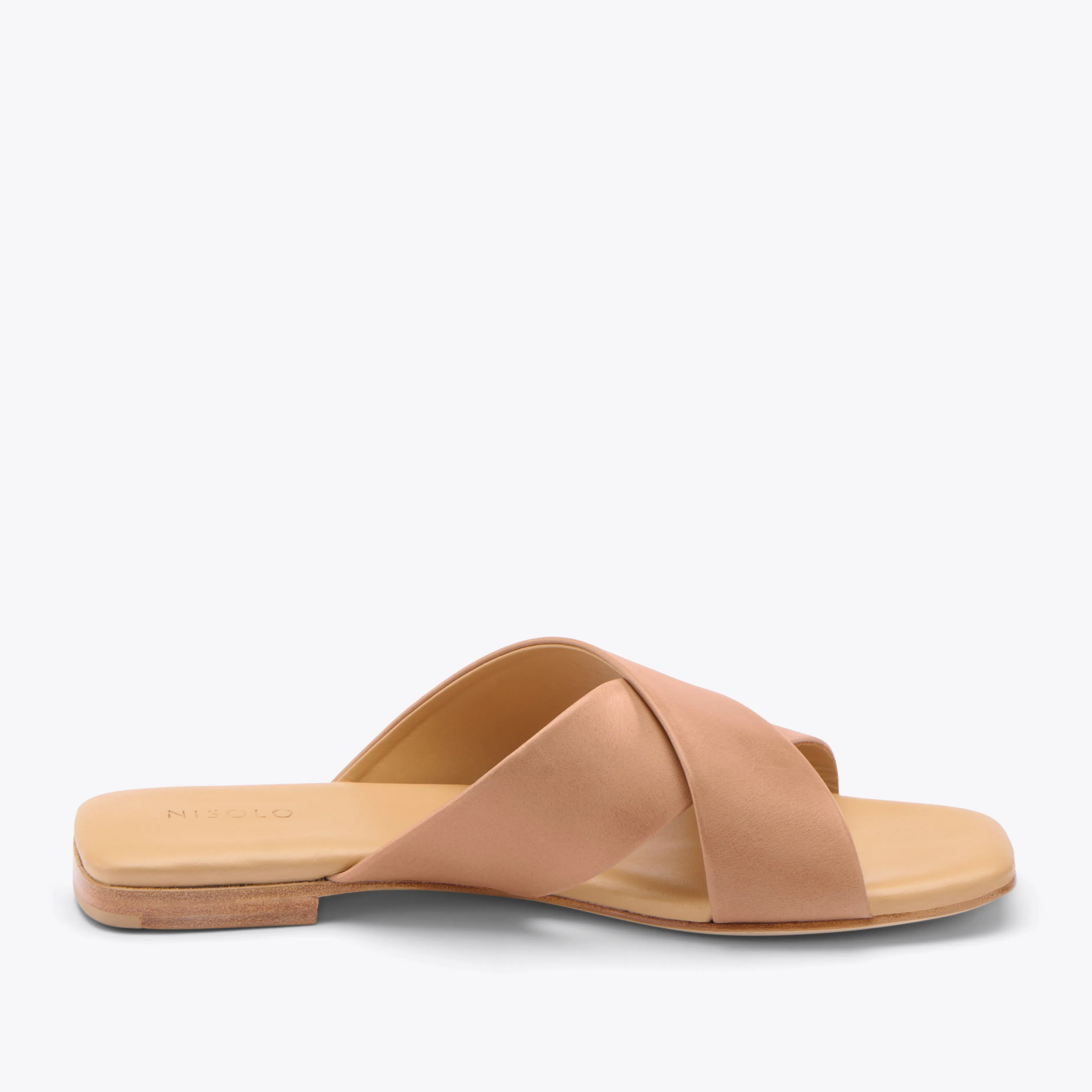 Catalina Slide Sandal Almond -NISOLO