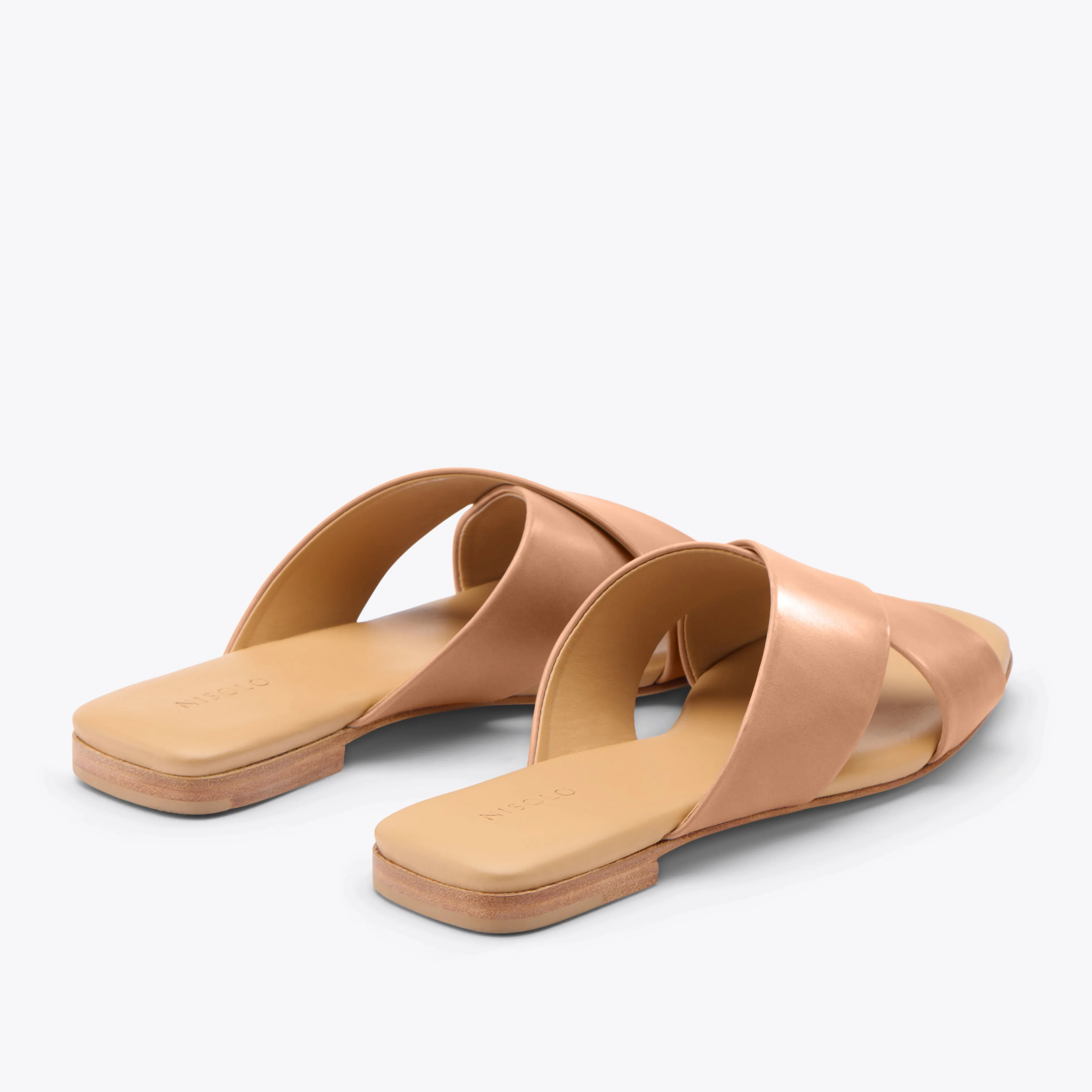 Catalina Slide Sandal Almond -NISOLO