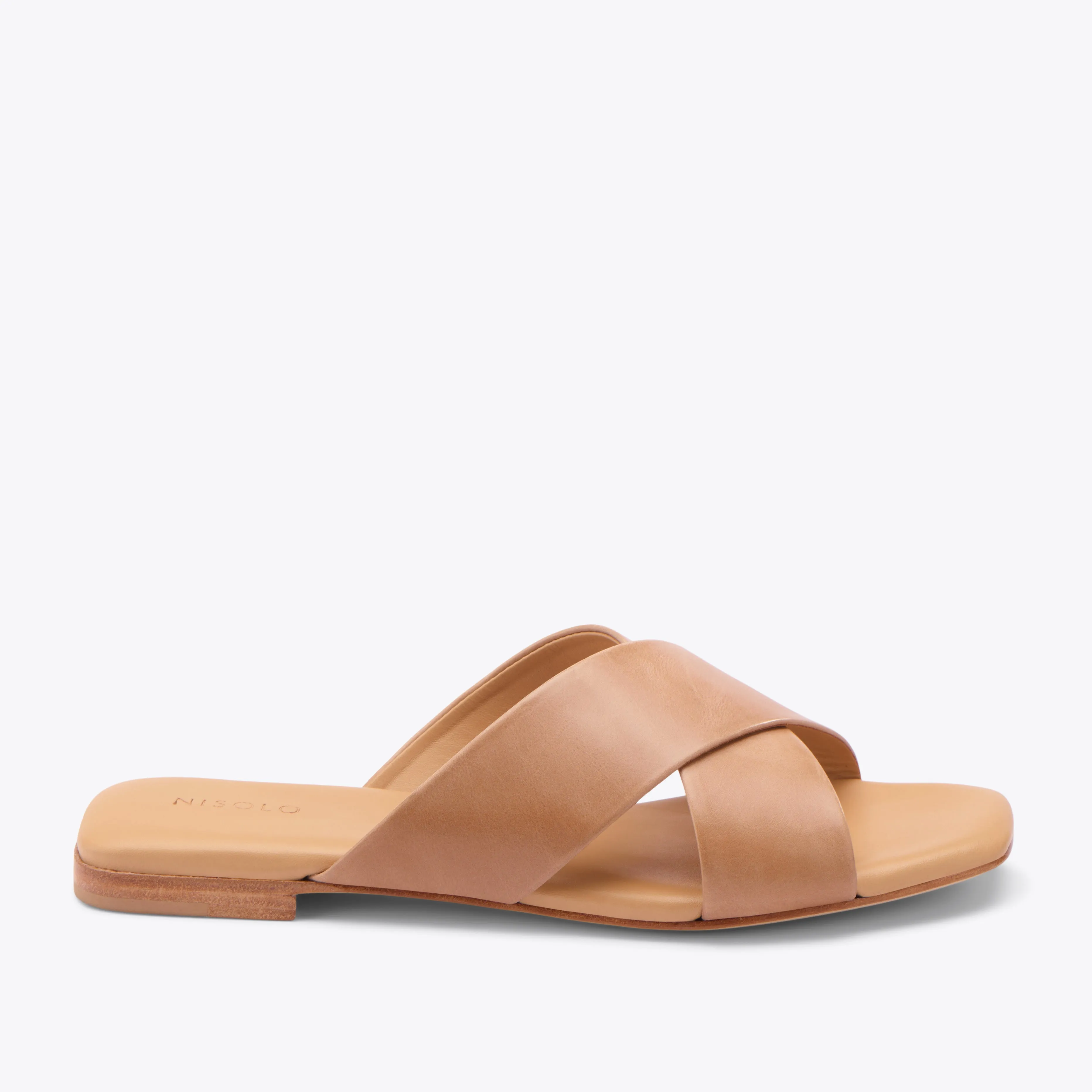 Catalina Slide Sandal Almond -NISOLO