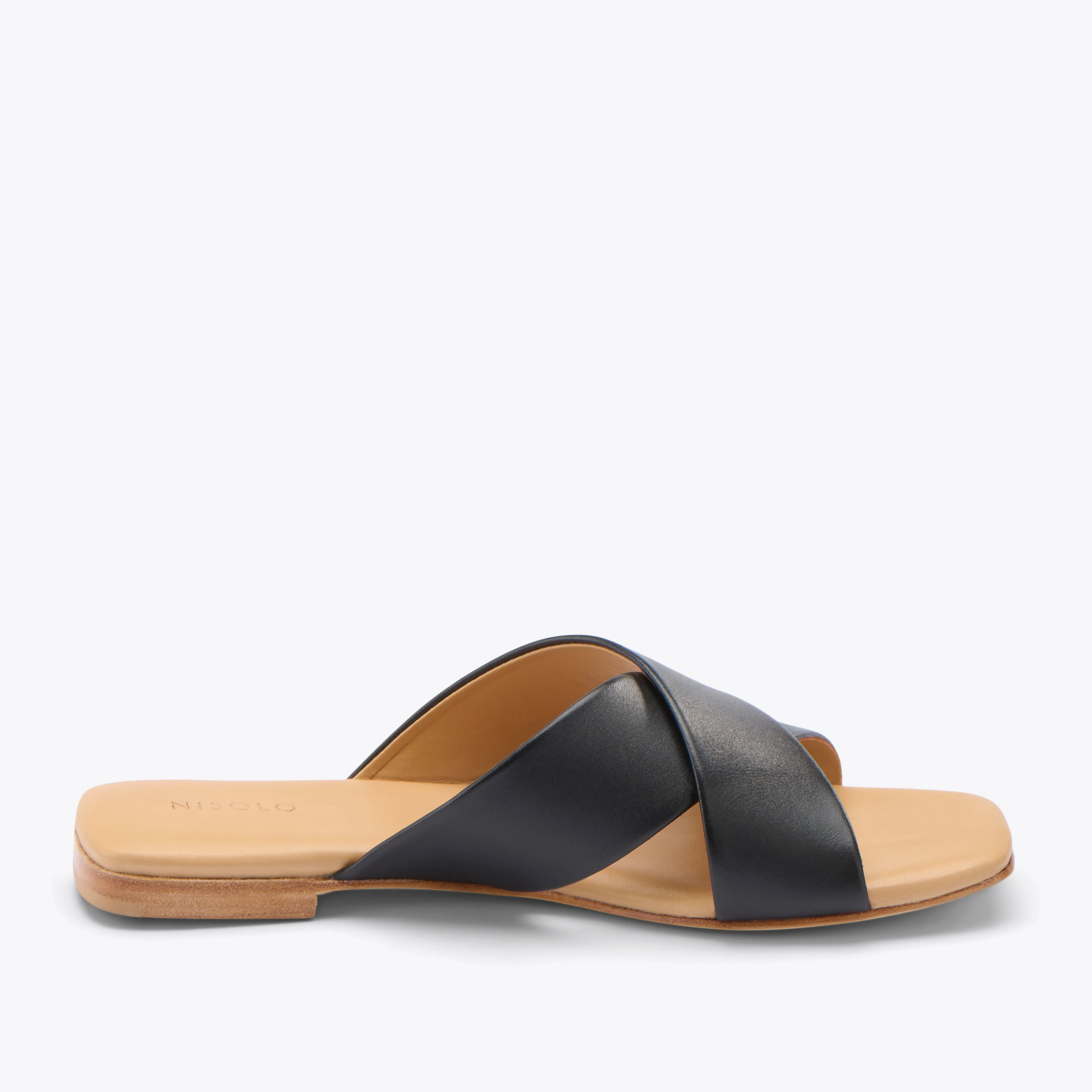 Catalina Slide Sandal Black -NISOLO