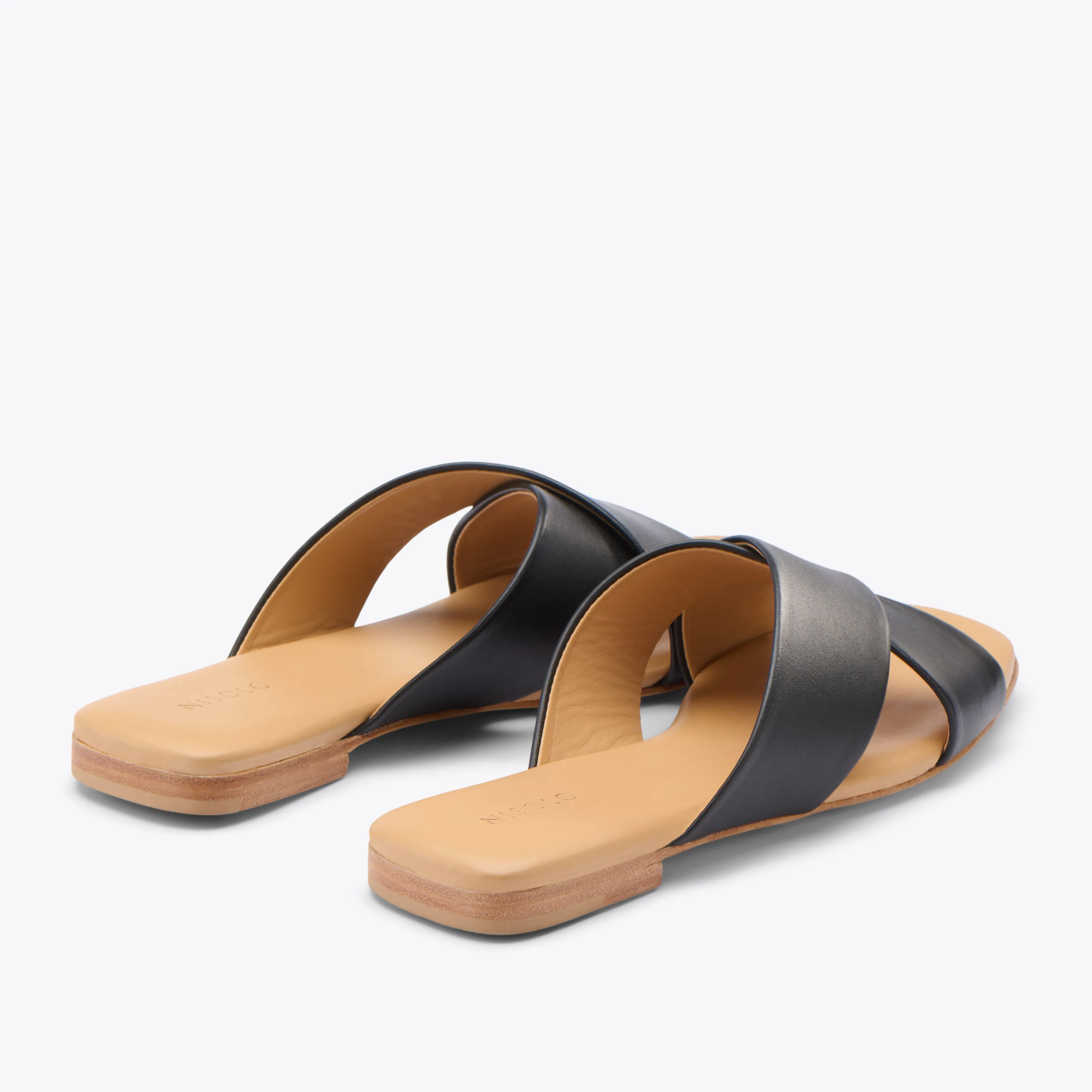 Catalina Slide Sandal Black -NISOLO