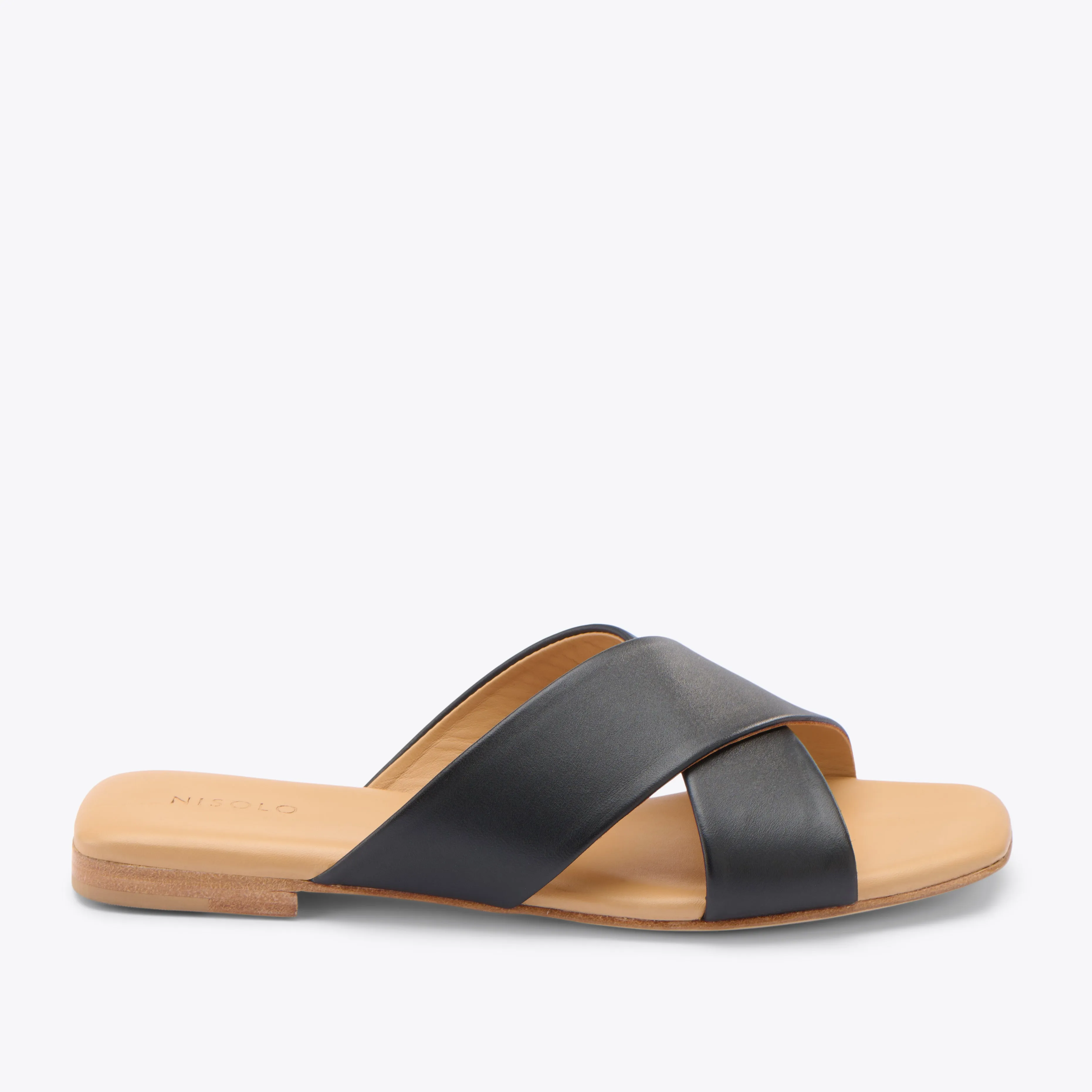 Catalina Slide Sandal Black -NISOLO