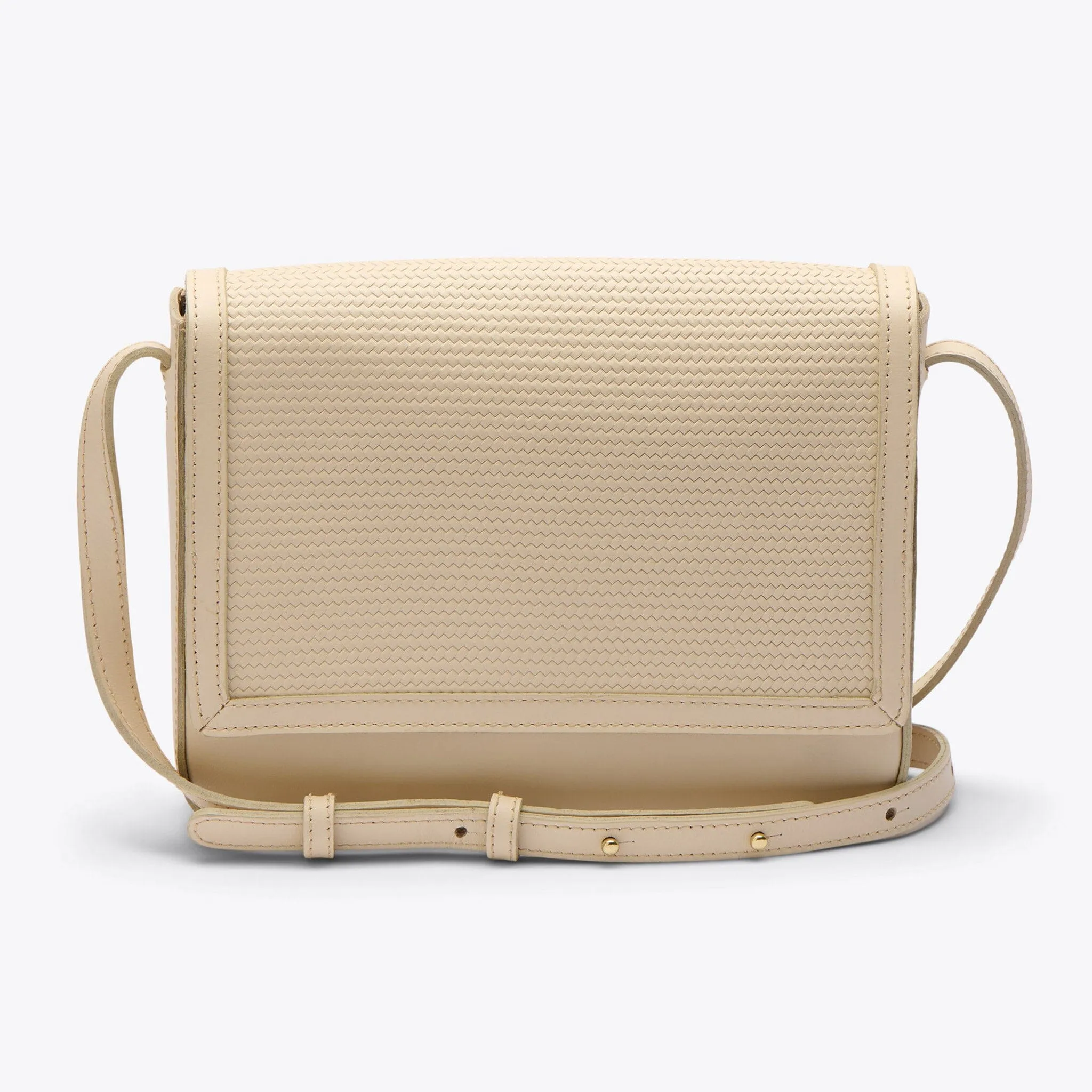 Clara Crossbody Woven Bone -NISOLO