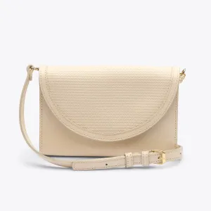 Cleo Convertible Crossbody Woven Bone -NISOLO