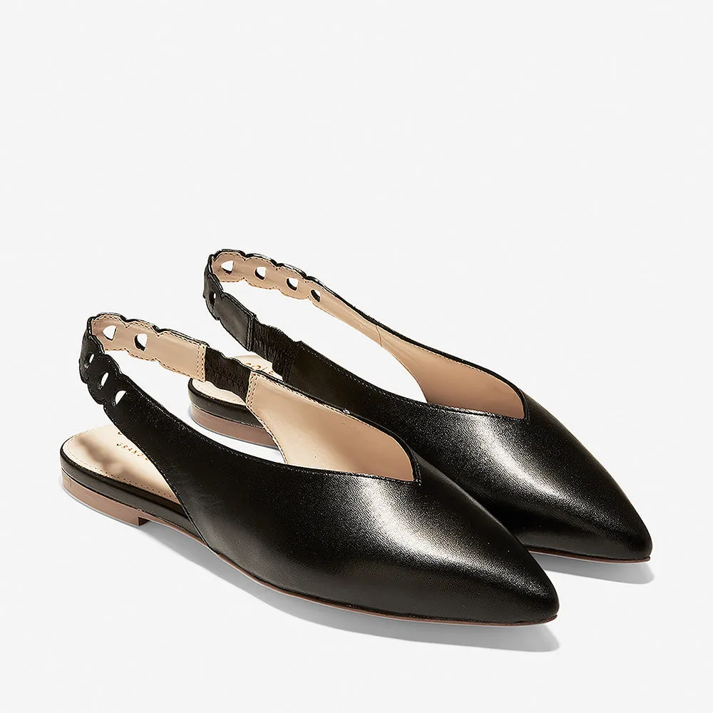 Cole Haan Merrit Skimmer Black Leather Size 6.5