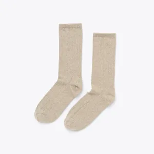 Cotton Crew Sock Oat -NISOLO