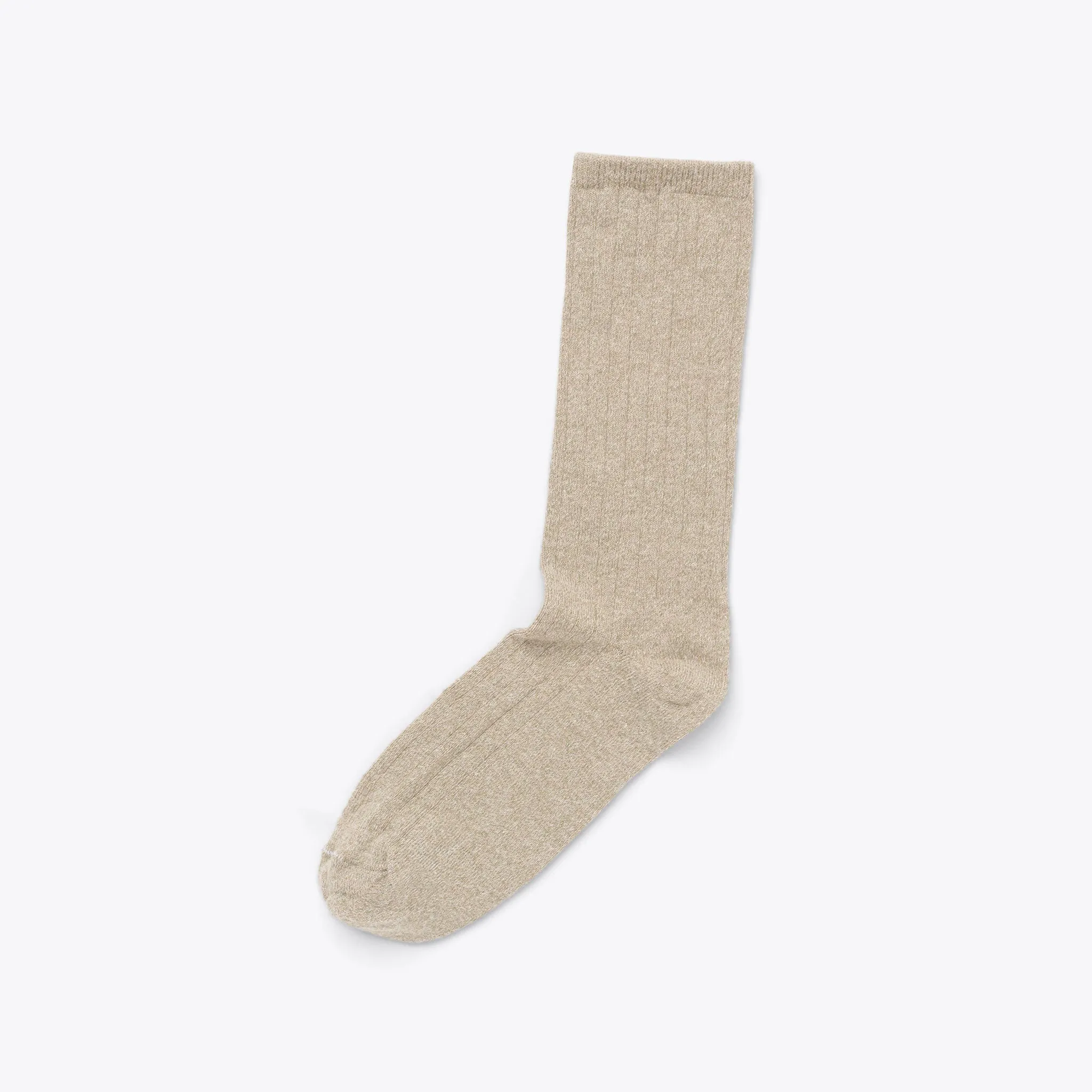 Cotton Crew Sock Oat -NISOLO