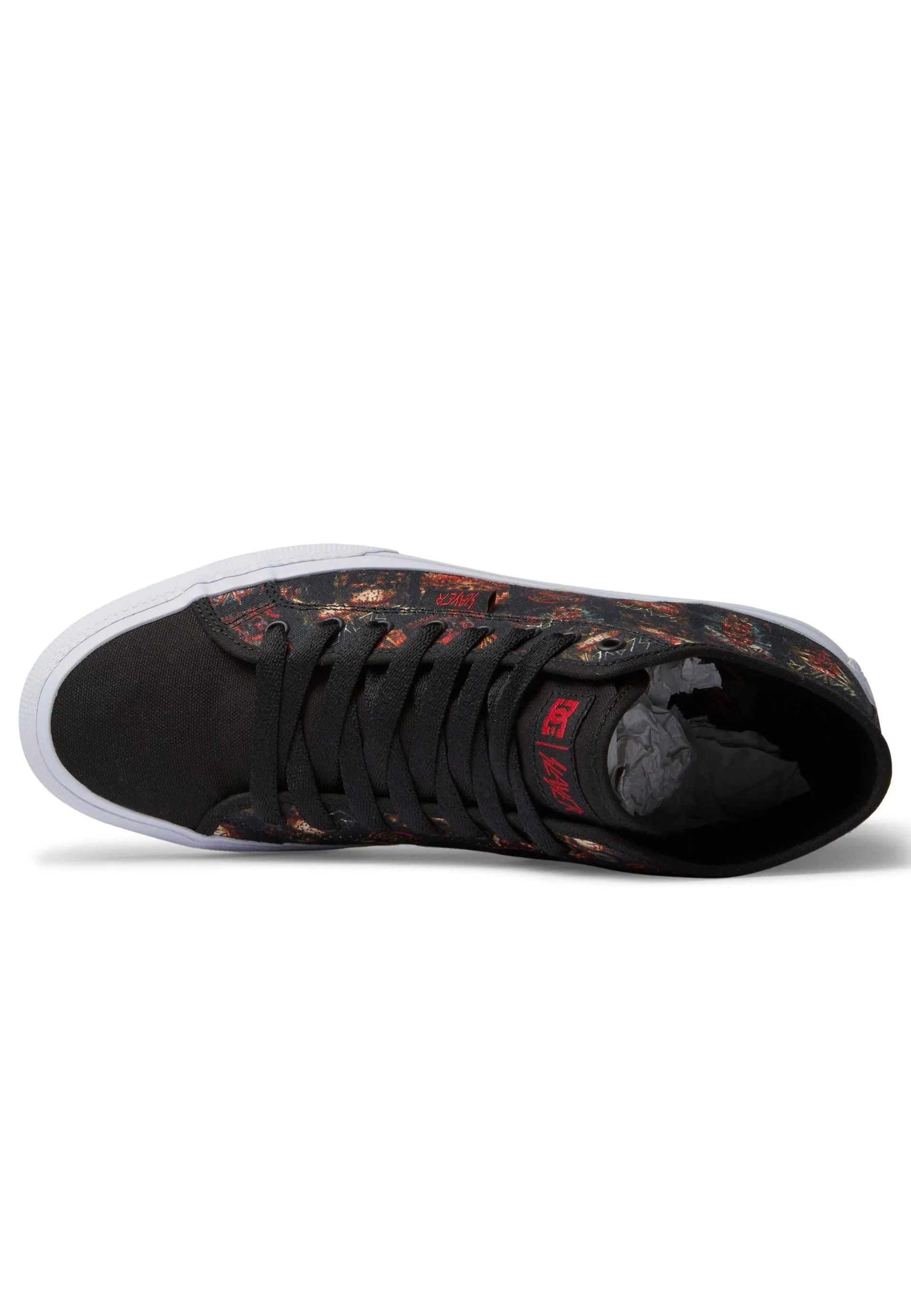 DC x Slayer - Manual Hi Black/White Print - Shoes