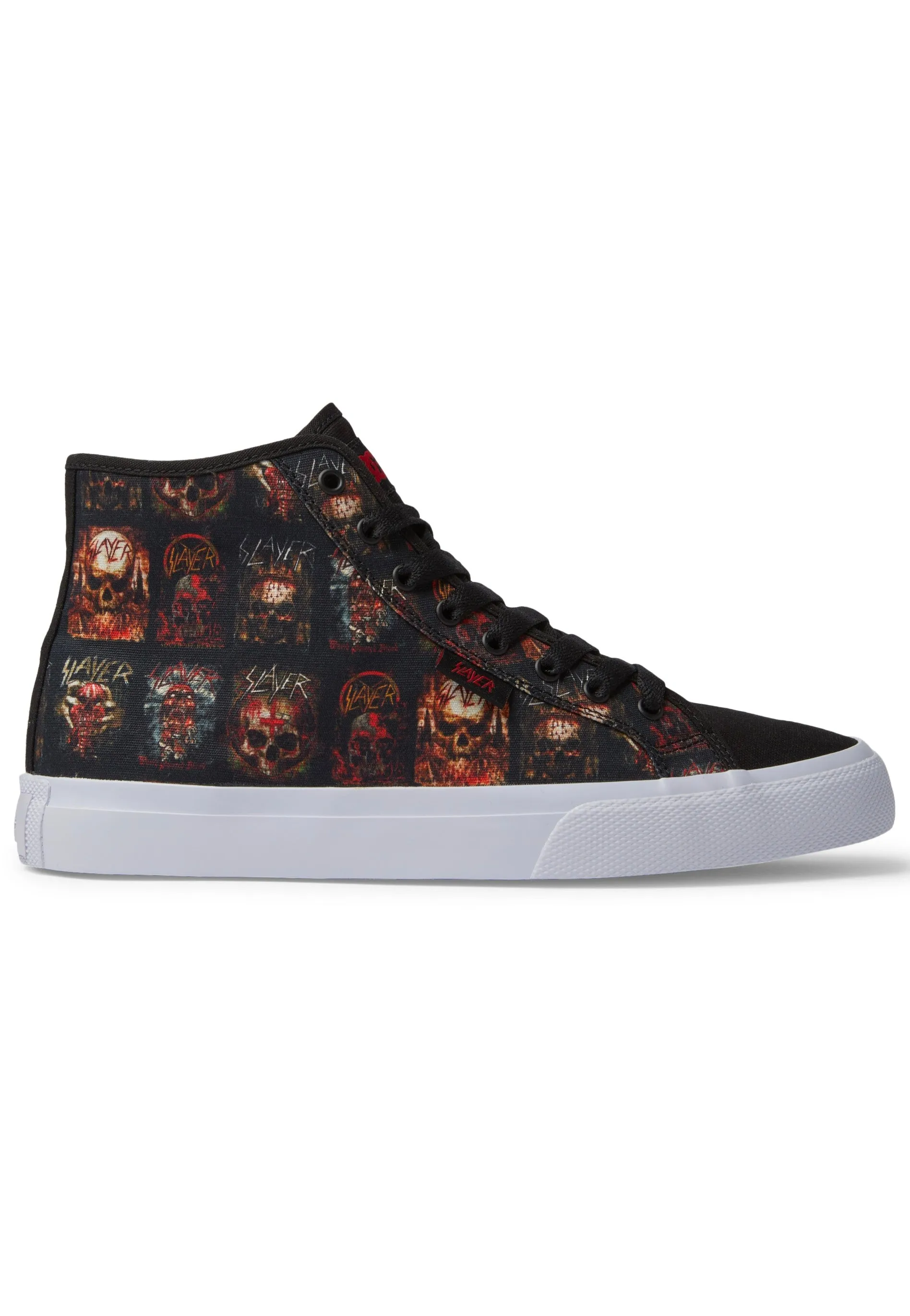 DC x Slayer - Manual Hi Black/White Print - Shoes