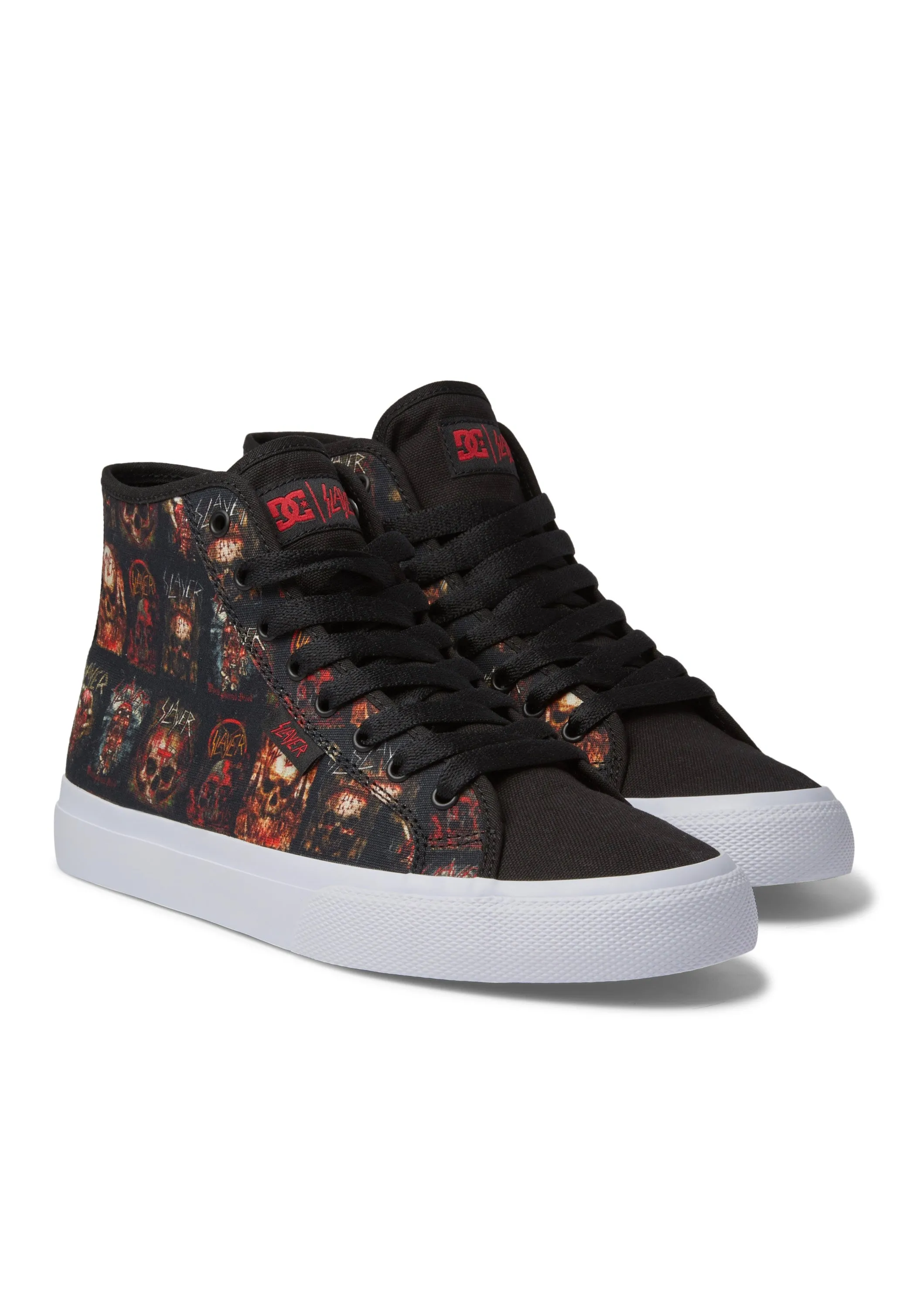 DC x Slayer - Manual Hi Black/White Print - Shoes