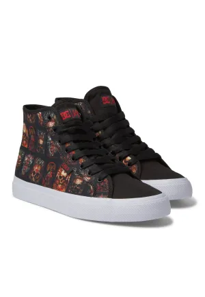 DC x Slayer - Manual Hi Black/White Print - Shoes