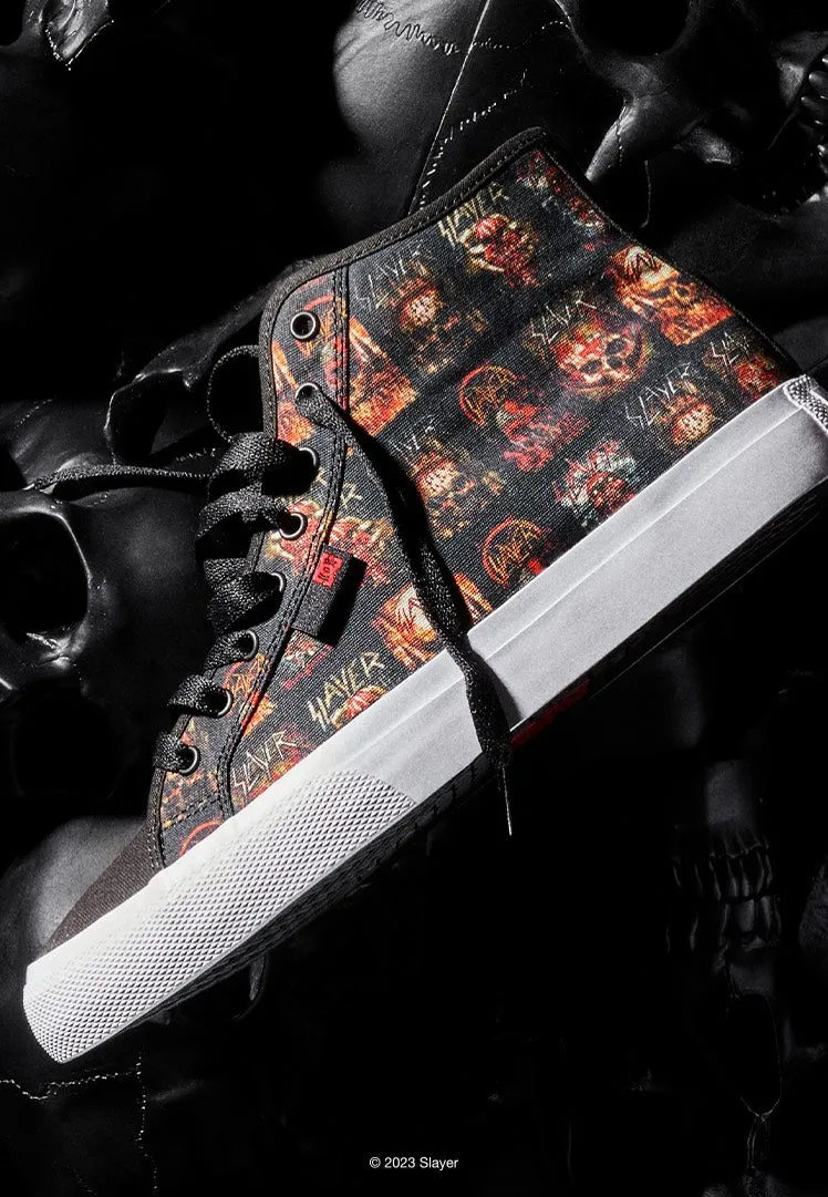 DC x Slayer - Manual Hi Black/White Print - Shoes