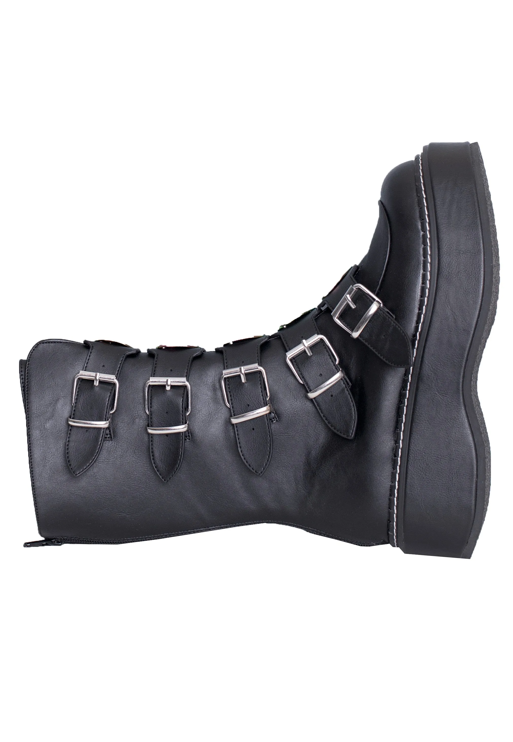 DemoniaCult - Emily 330 Vegan Leather Black - Girl Shoes