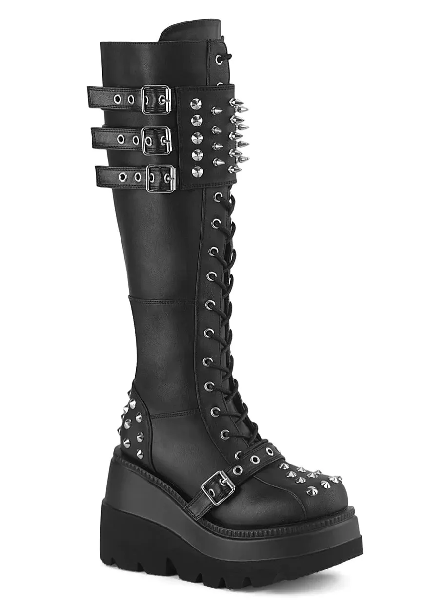 DemoniaCult - Shaker 225 Black Vegan Leather - Girl Shoes