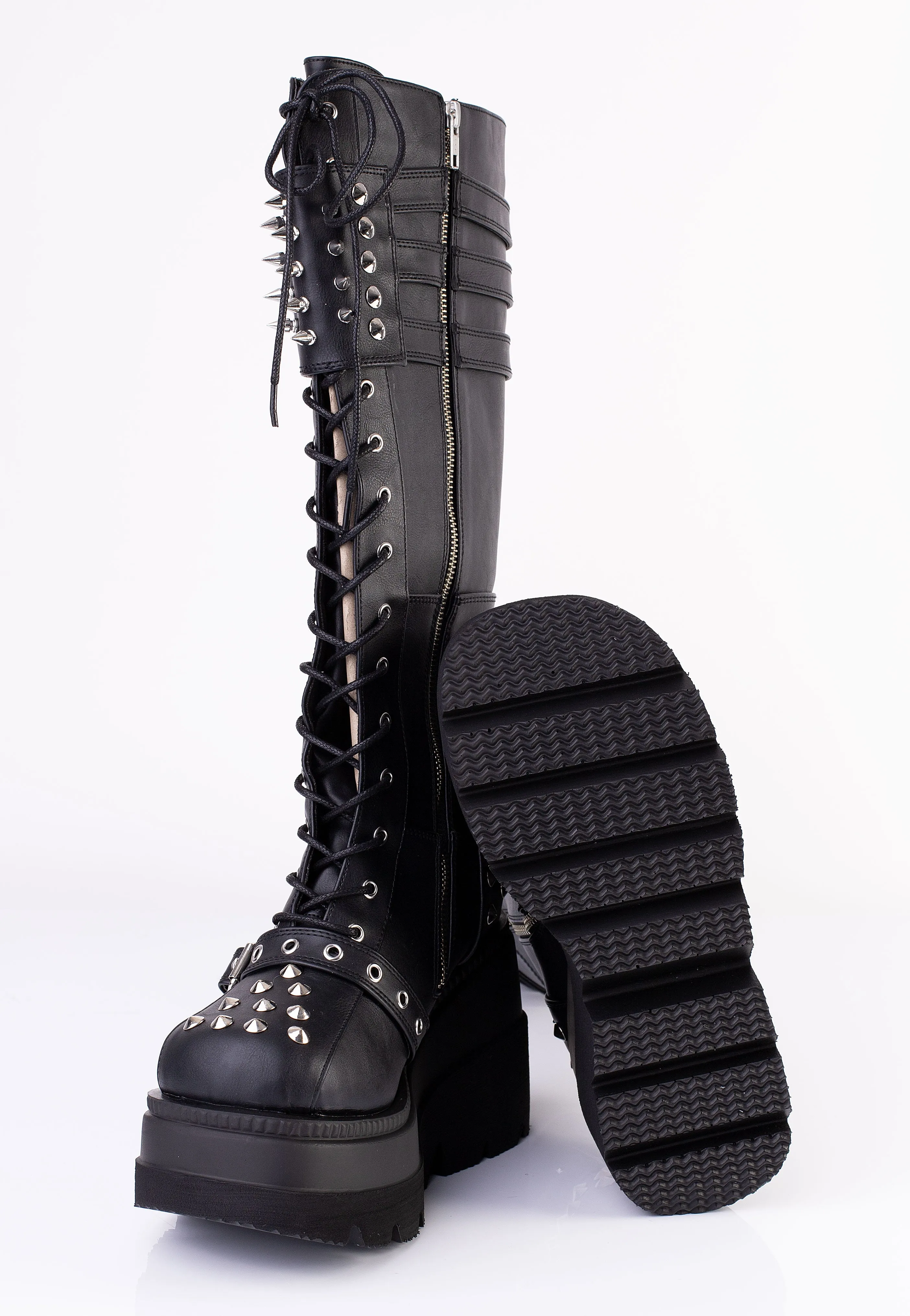 DemoniaCult - Shaker 225 Black Vegan Leather - Girl Shoes