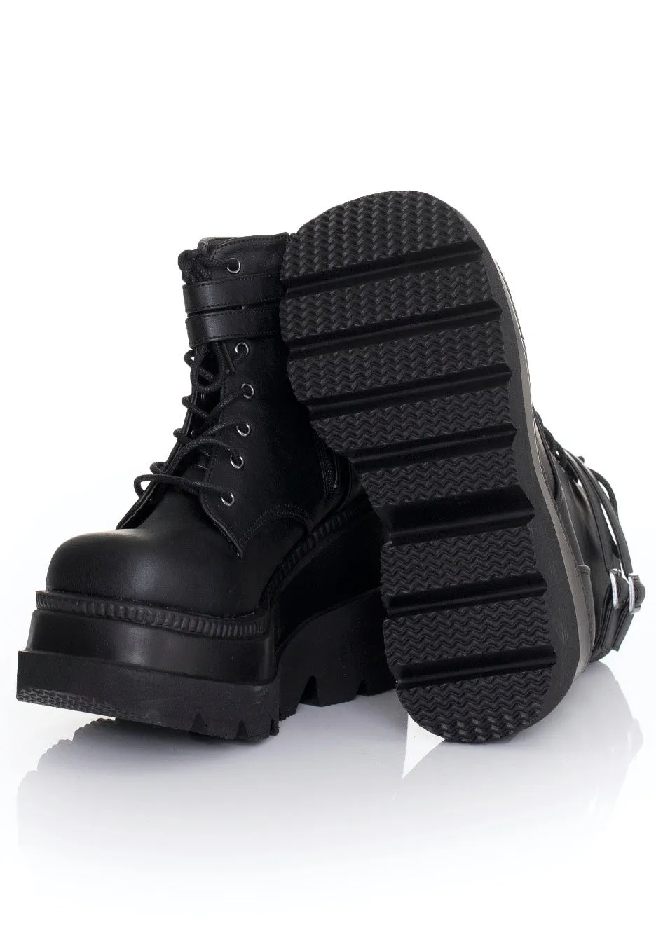DemoniaCult - Shaker 52 Vegan Leather Black - Girl Shoes