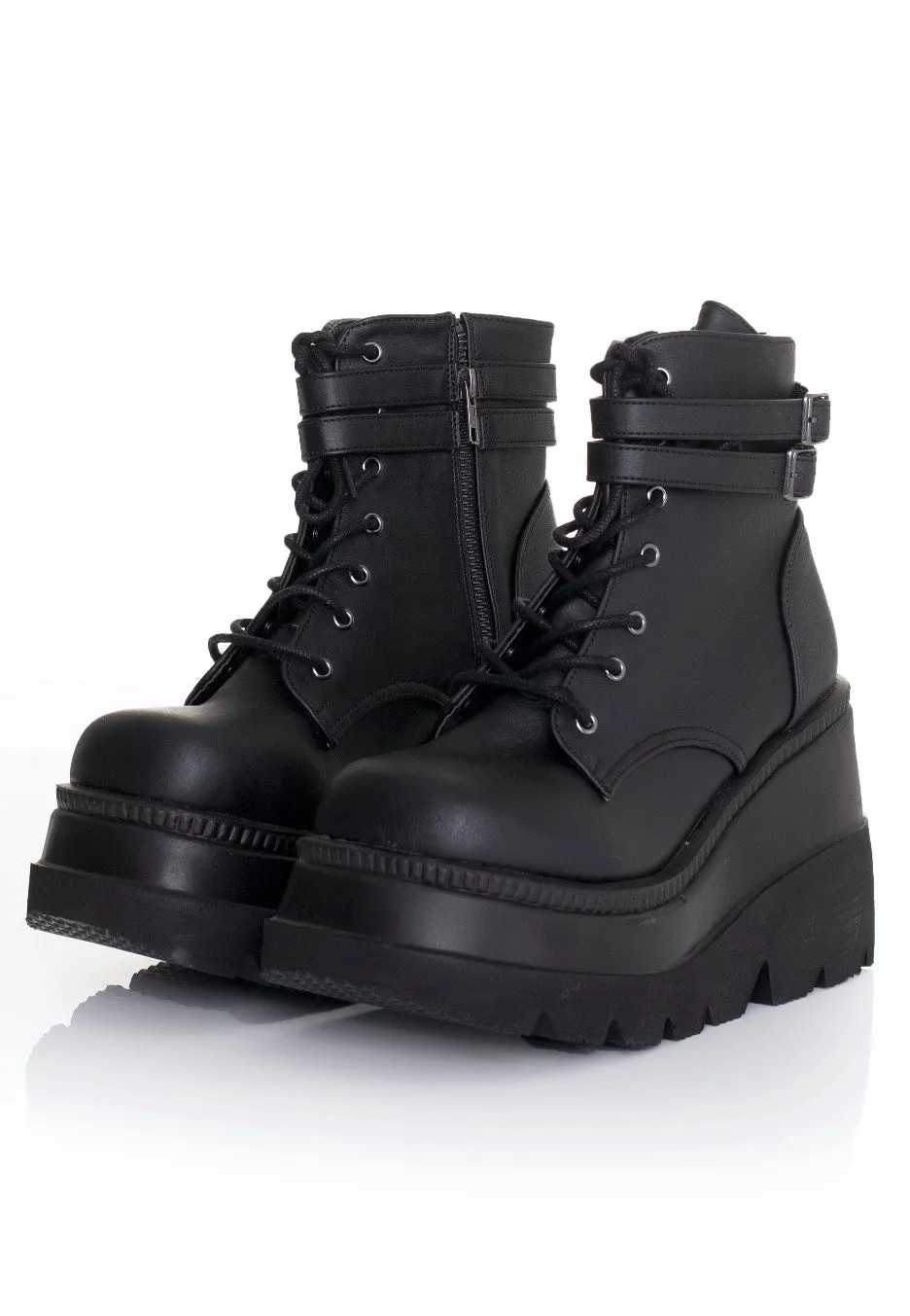 DemoniaCult - Shaker 52 Vegan Leather Black - Girl Shoes
