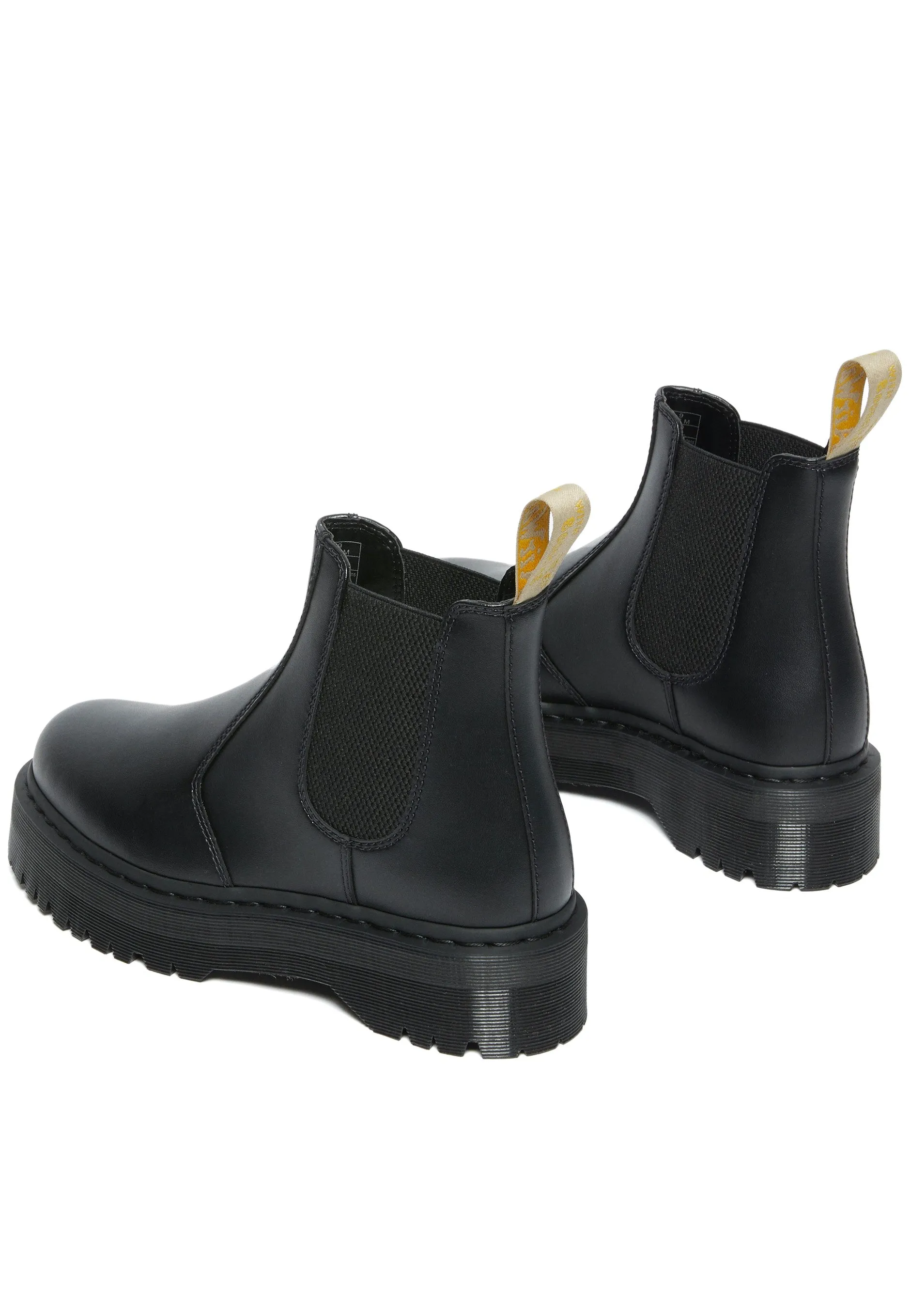 Dr. Martens - V 2976 Quad Mono Black Felix Rub Off - Girl Shoes