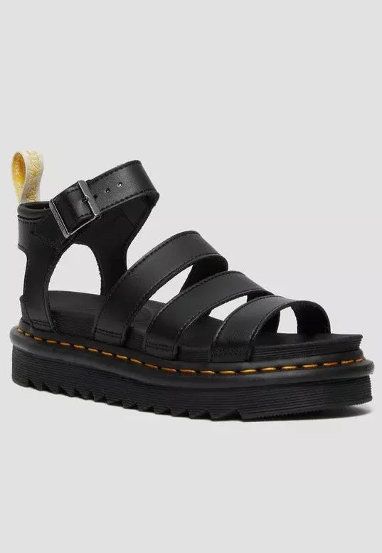 Dr. Martens - V Blaire Black Felix Rub Off - Girl Sandals
