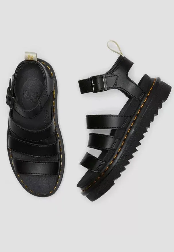 Dr. Martens - V Blaire Black Felix Rub Off - Girl Sandals