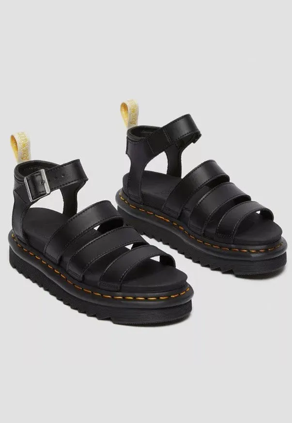 Dr. Martens - V Blaire Black Felix Rub Off - Girl Sandals