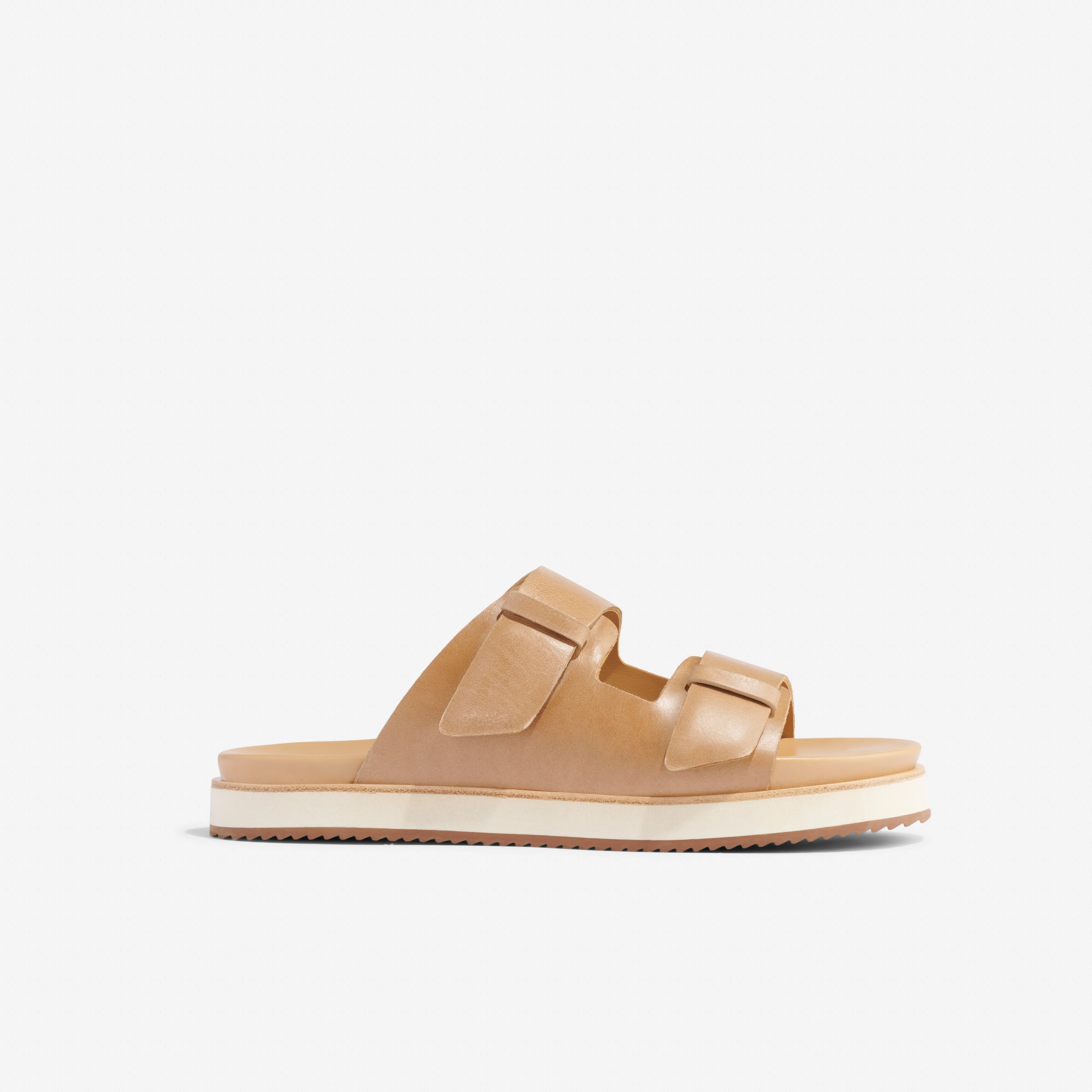 Ella Flatform Slide Almond -NISOLO