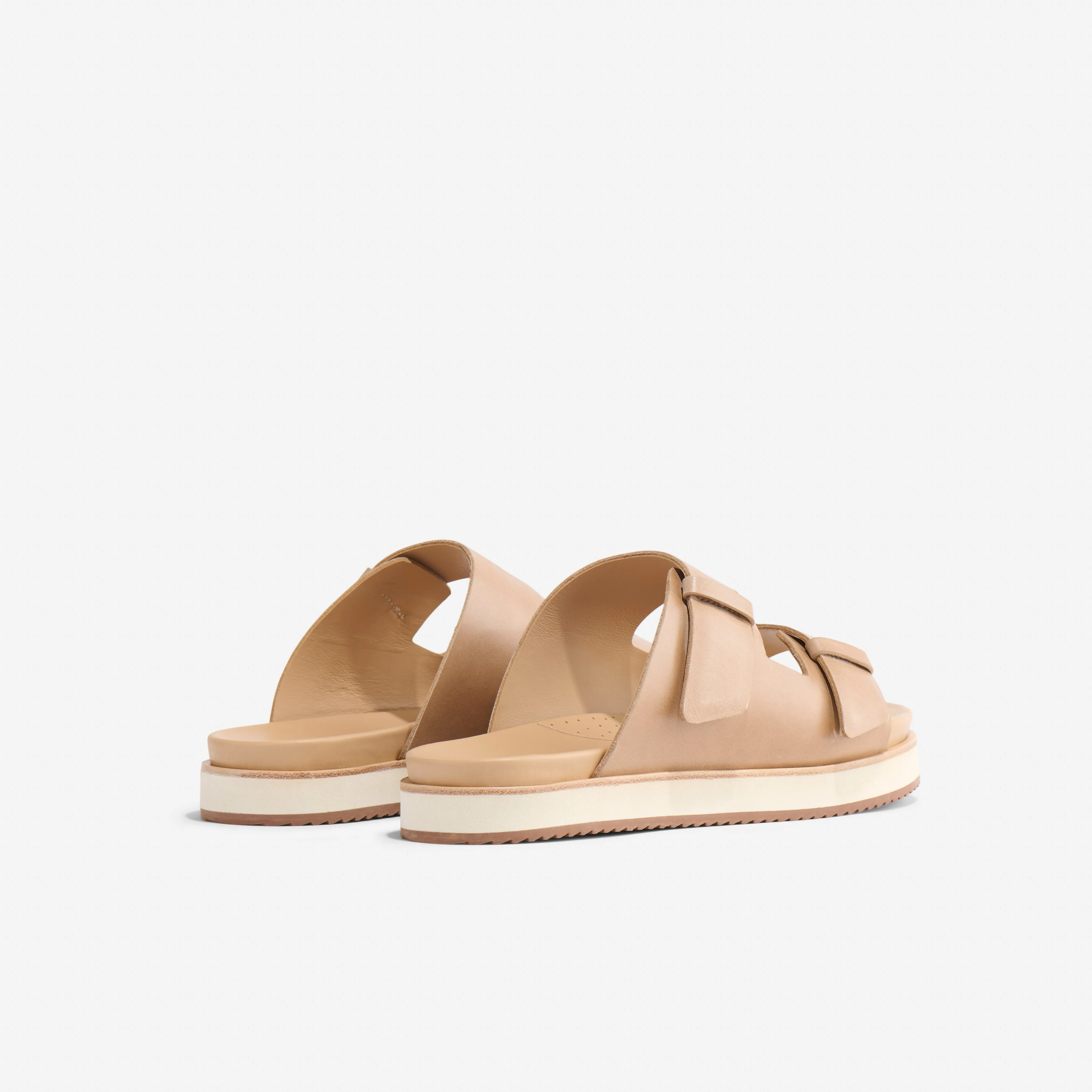 Ella Flatform Slide Almond -NISOLO