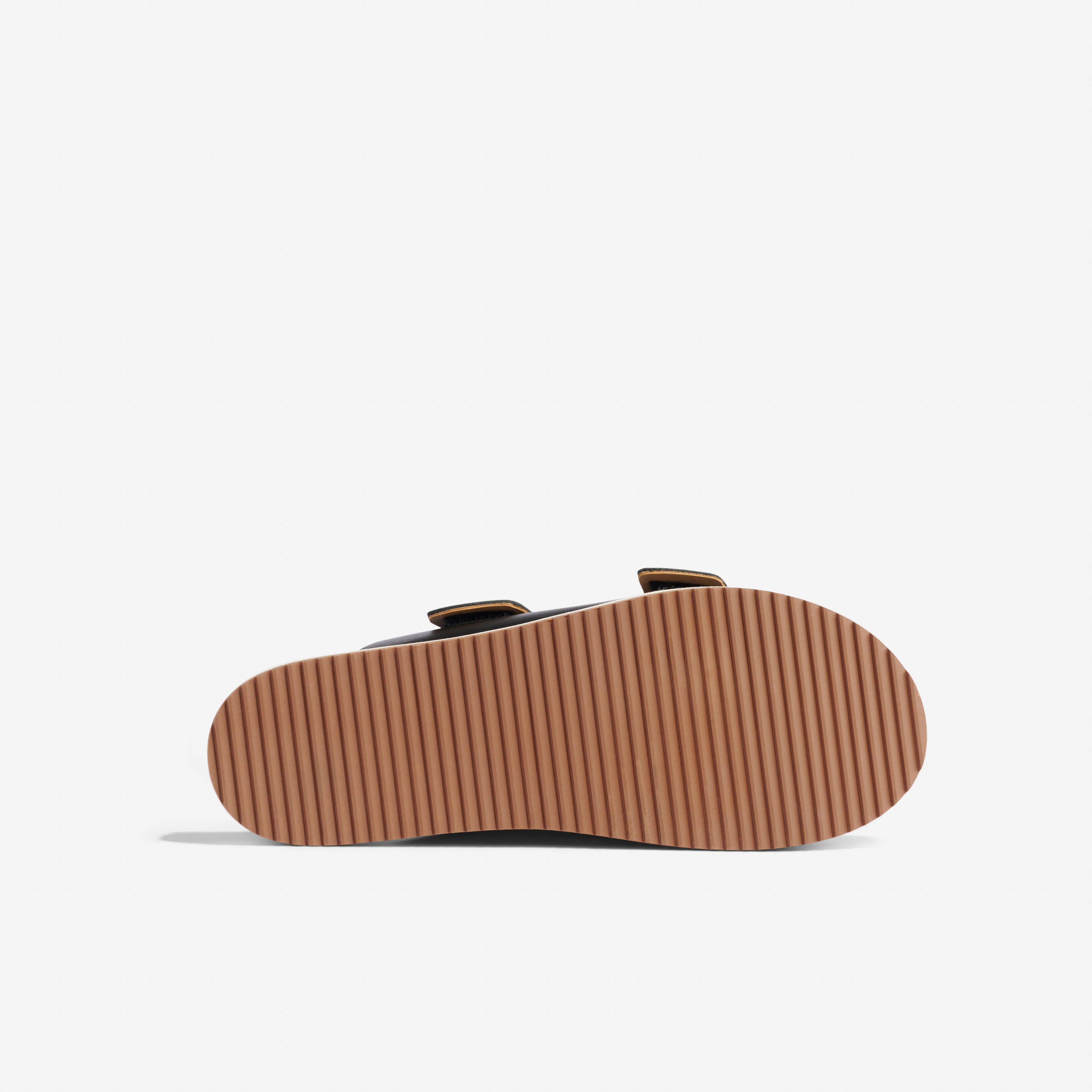 Ella Flatform Slide Black -NISOLO