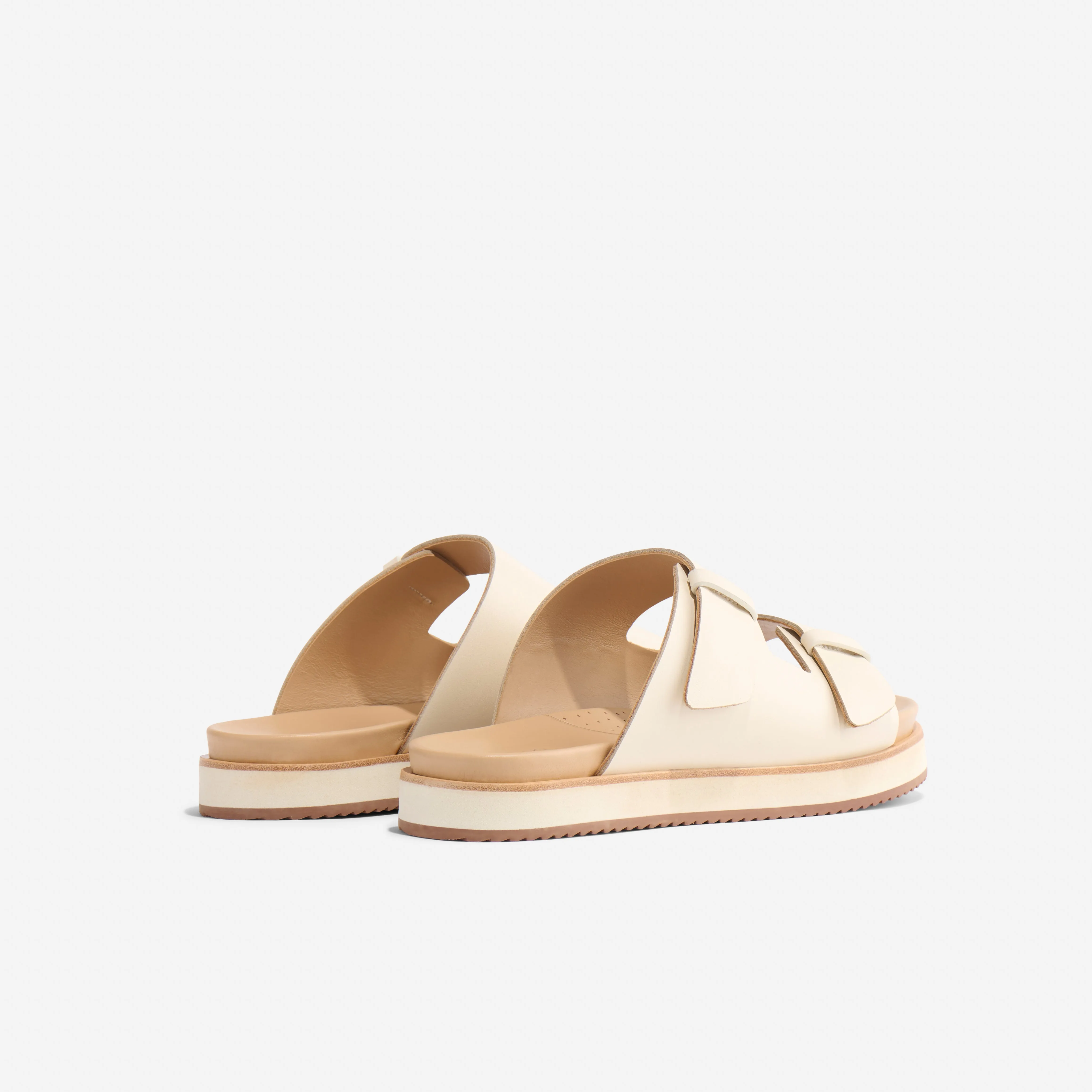 Ella Flatform Slide Bone -NISOLO