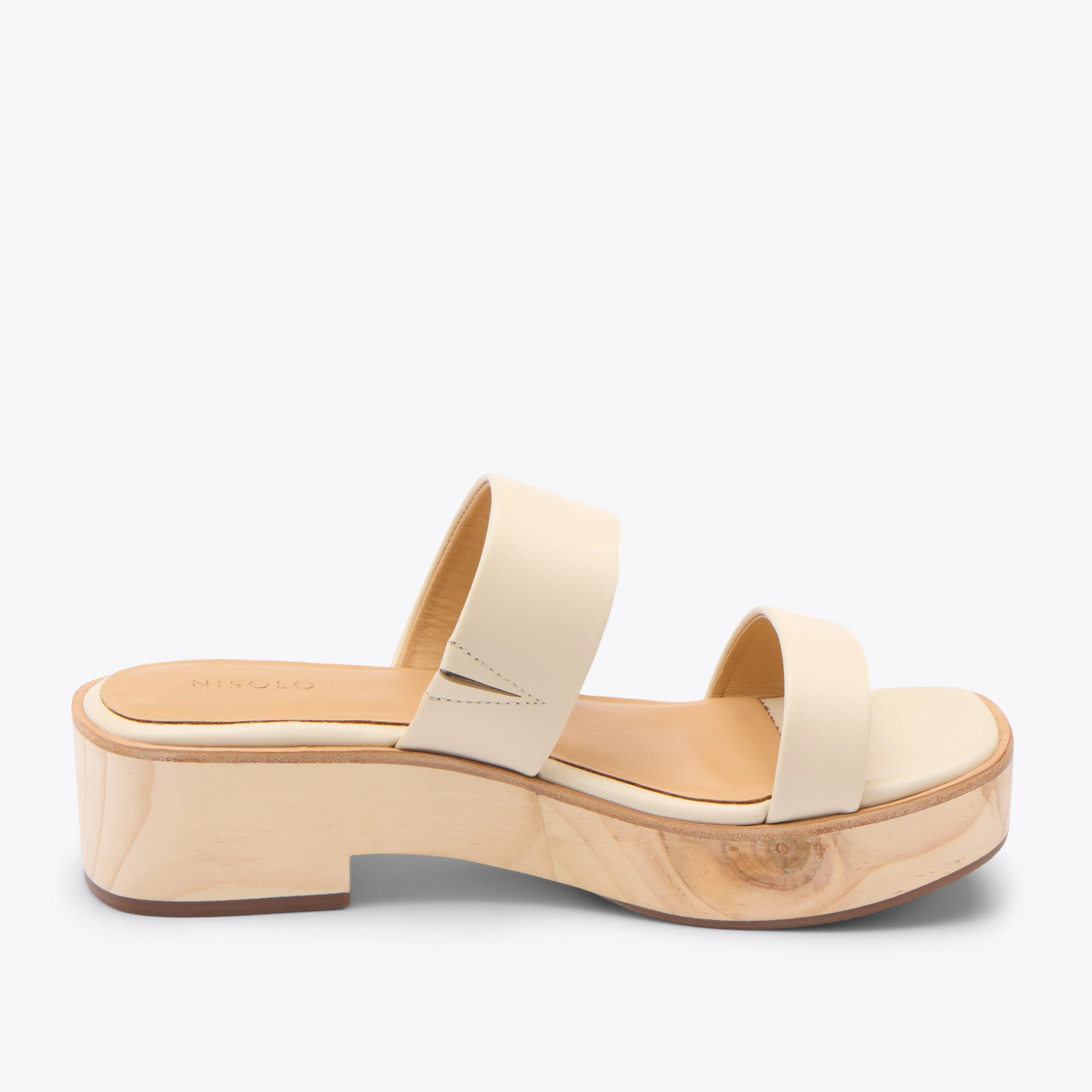Ellie All-Day Clog Bone -NISOLO