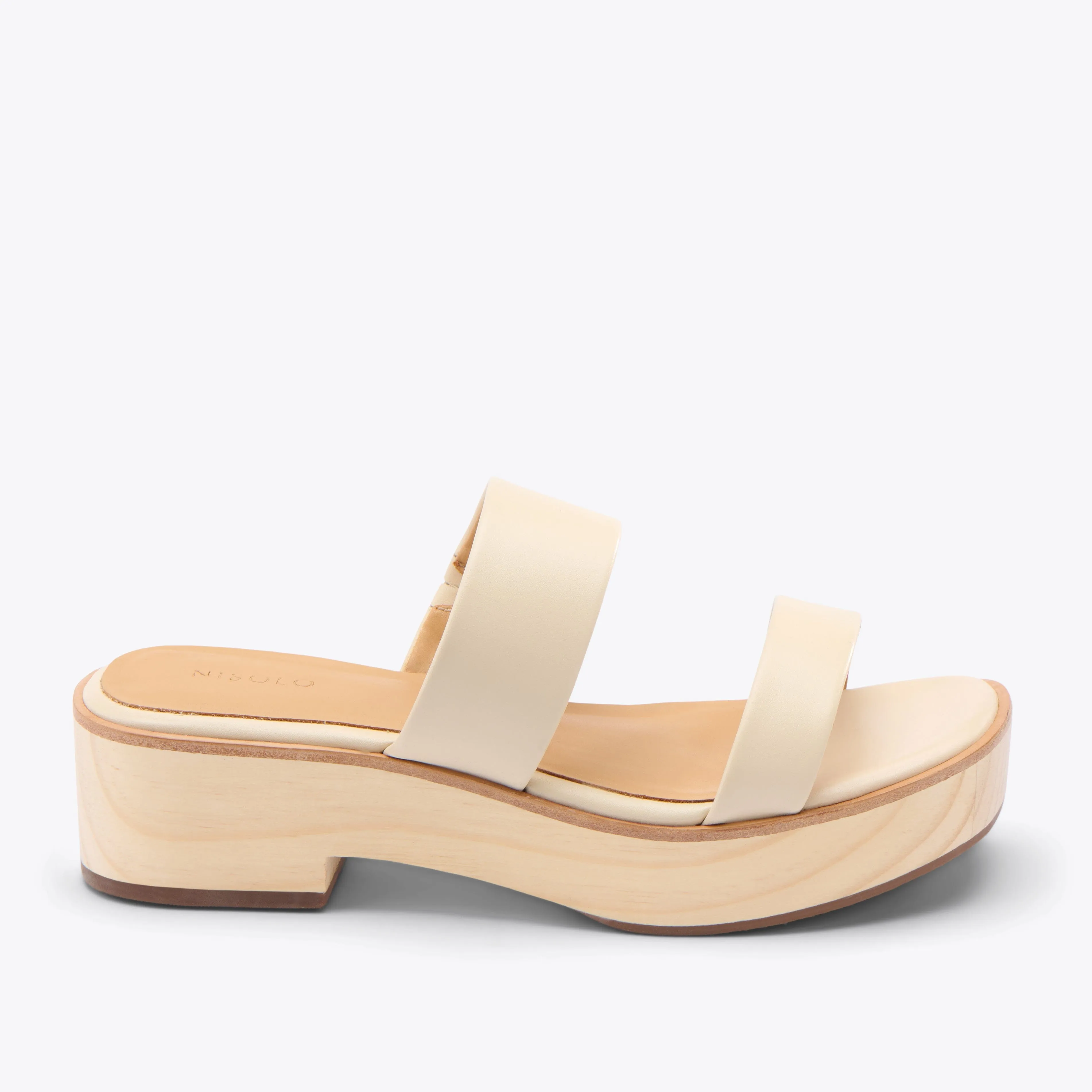 Ellie All-Day Clog Bone -NISOLO