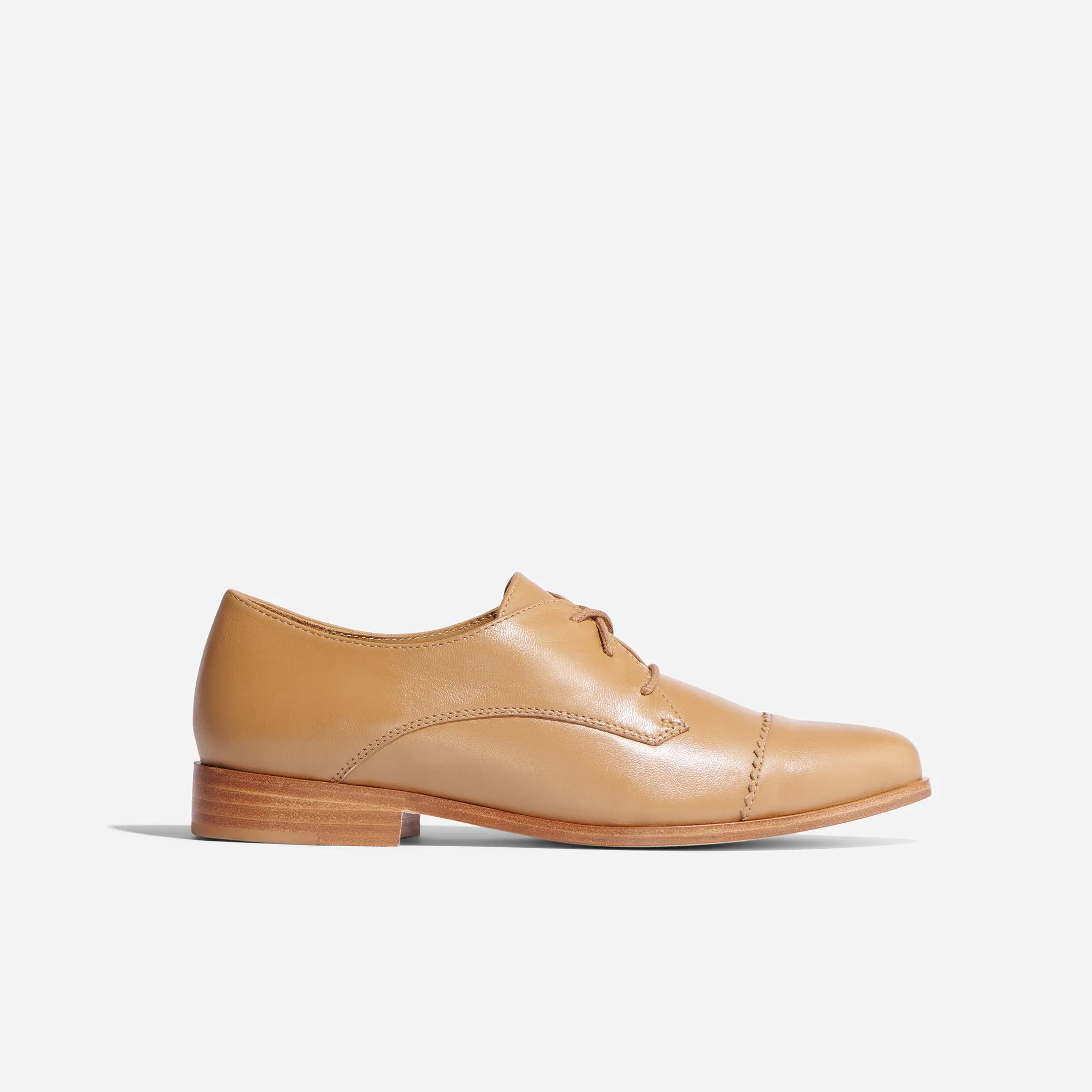 Emilia Cap Toe Oxford Almond -NISOLO
