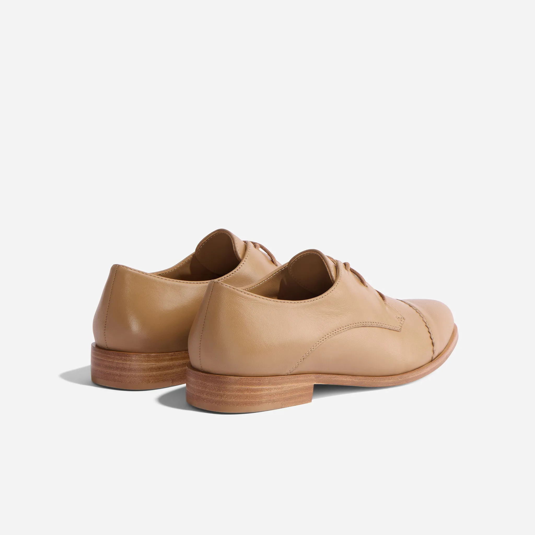 Emilia Cap Toe Oxford Almond -NISOLO