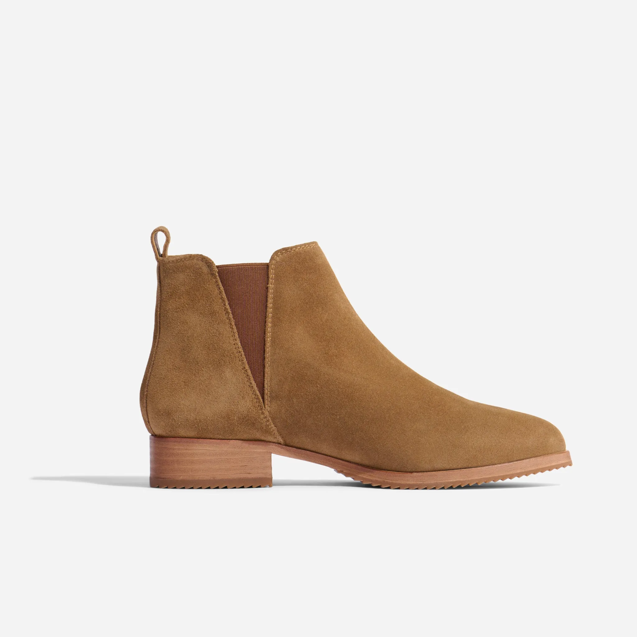 Eva Everyday Chelsea Boot Taupe Suede -NISOLO