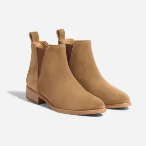 Eva Everyday Chelsea Boot Taupe Suede -NISOLO