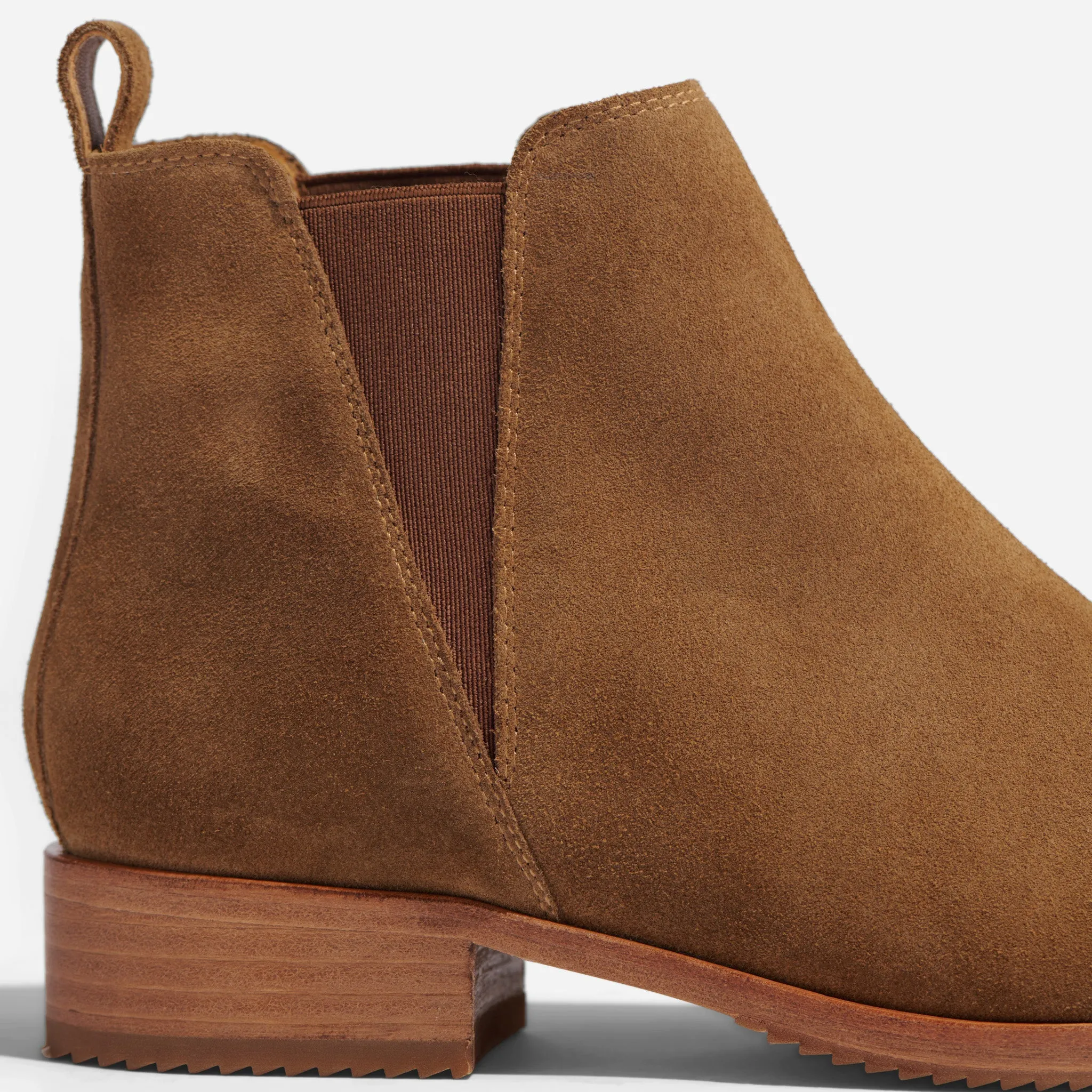 Eva Everyday Chelsea Boot Taupe Suede -NISOLO