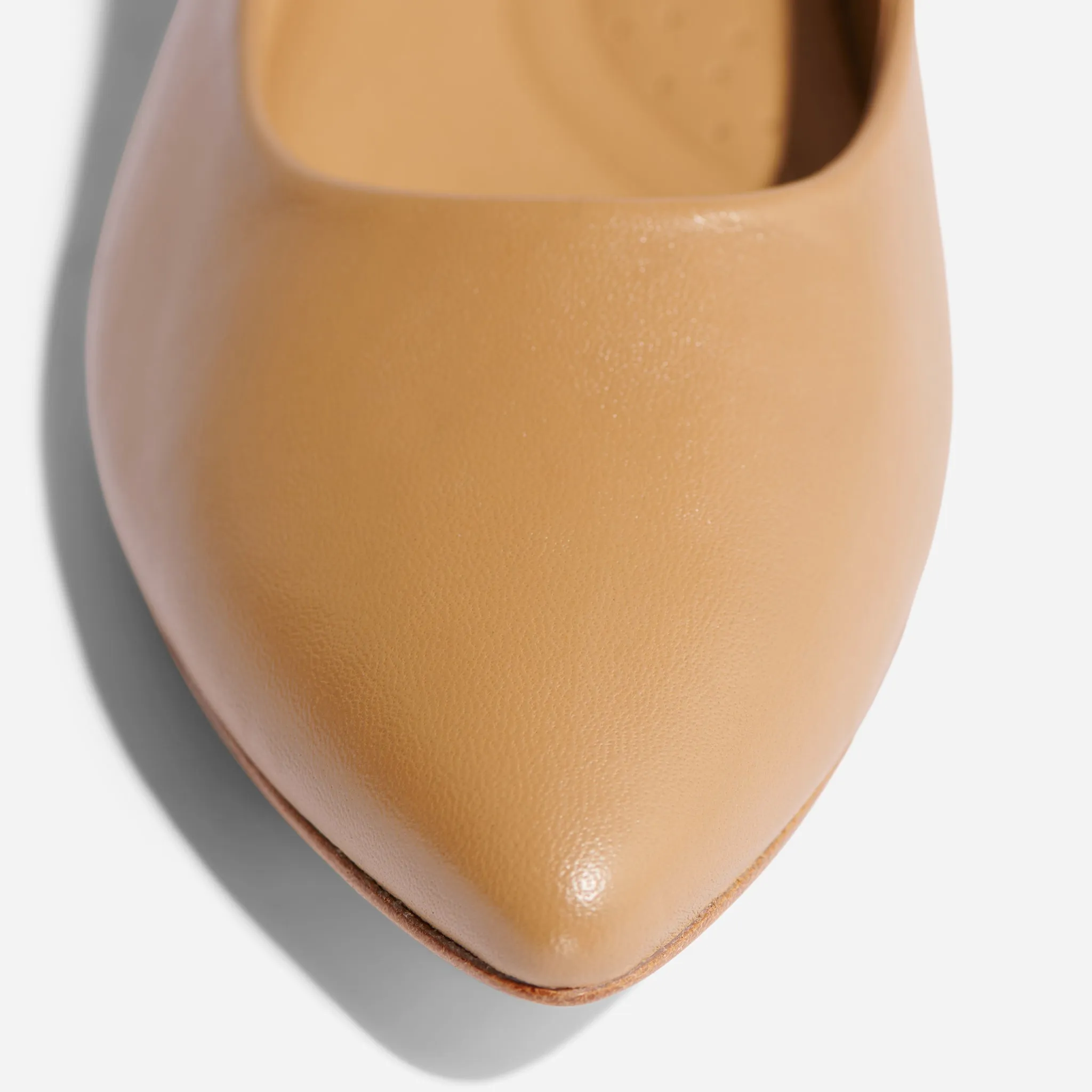 Fina Pointed Toe Flat Almond -NISOLO