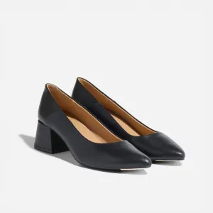Fiorela Go-To Mid Heel Black -NISOLO