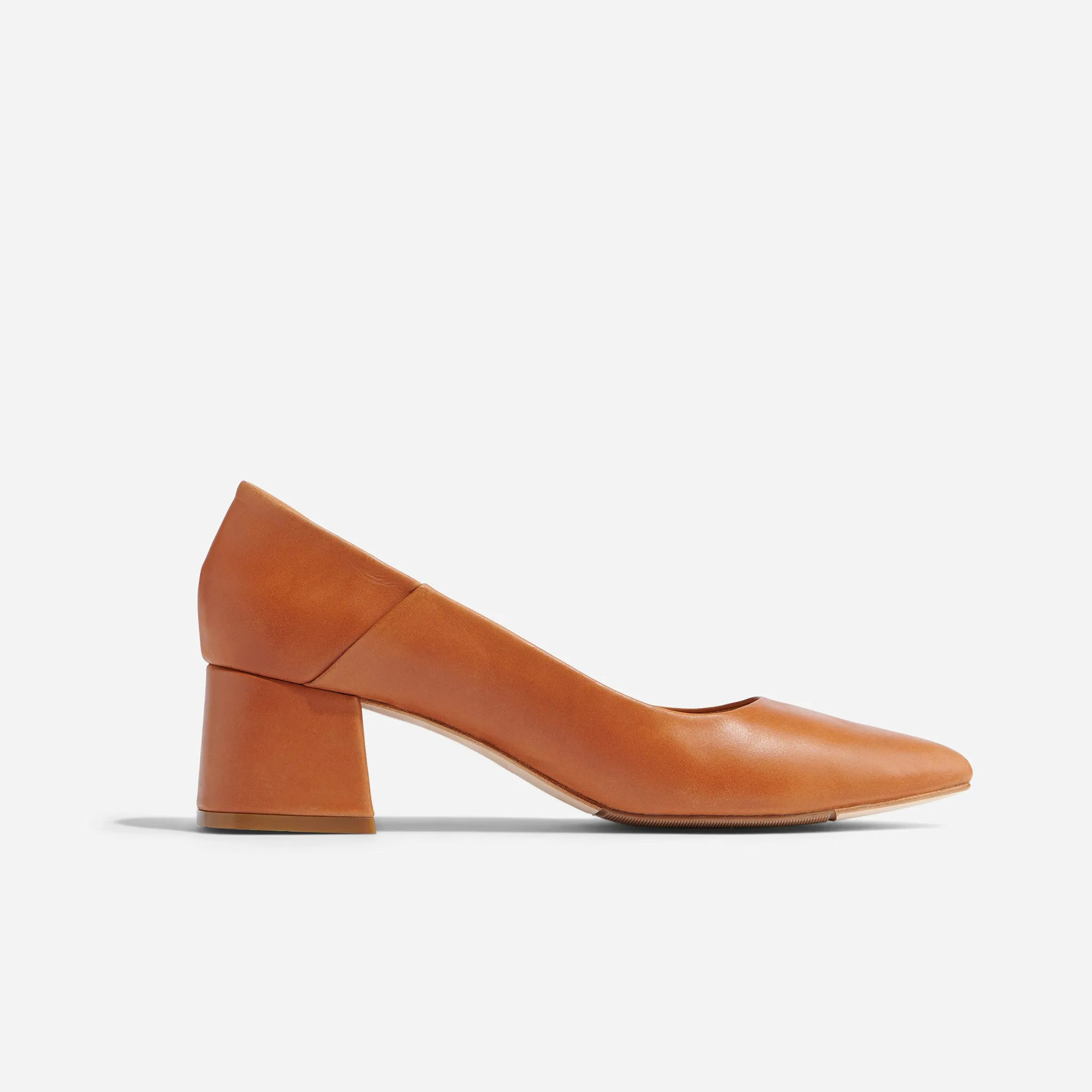 Fiorela Go-To Mid Heel Caramel -NISOLO