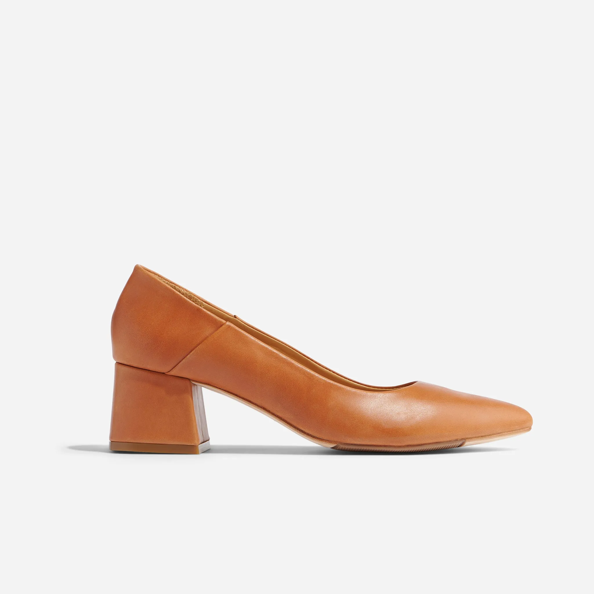 Fiorela Go-To Mid Heel Caramel -NISOLO