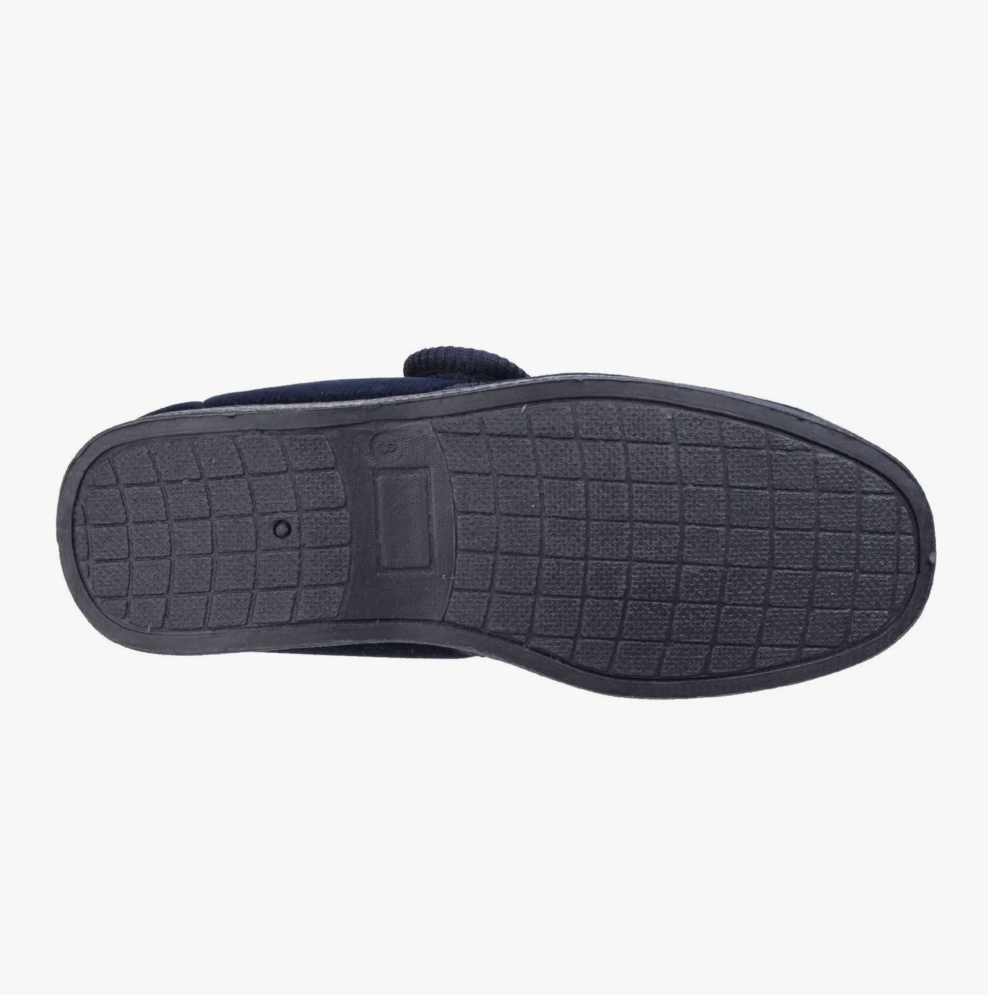 Fleet & Foster SAM Mens Velour Full Slippers Navy