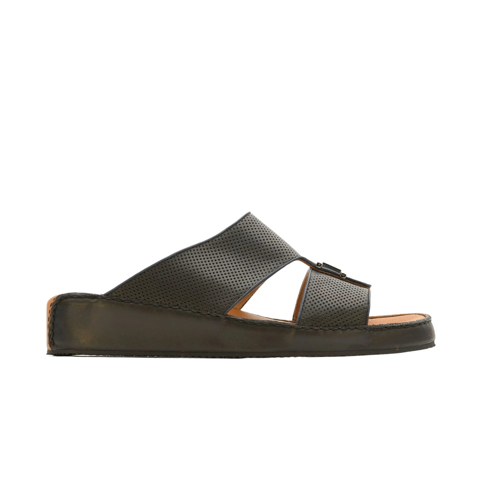Fratelli Rossetti Plus Vitello Forato Black Sandal